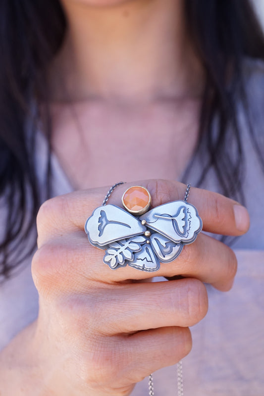 Silver and poppies - Lumenrose