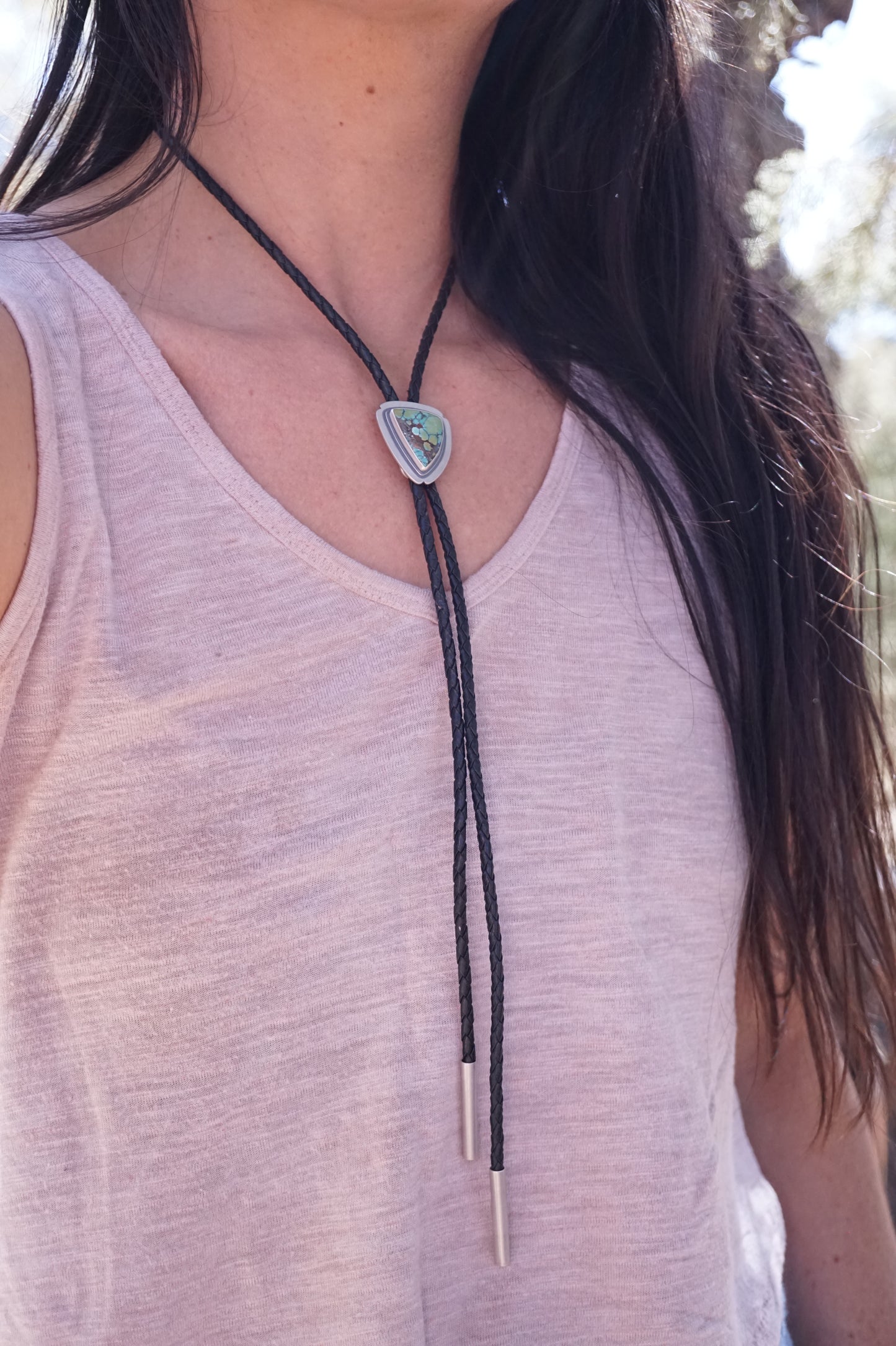 bamboo mountain turquoise bolo tie #1