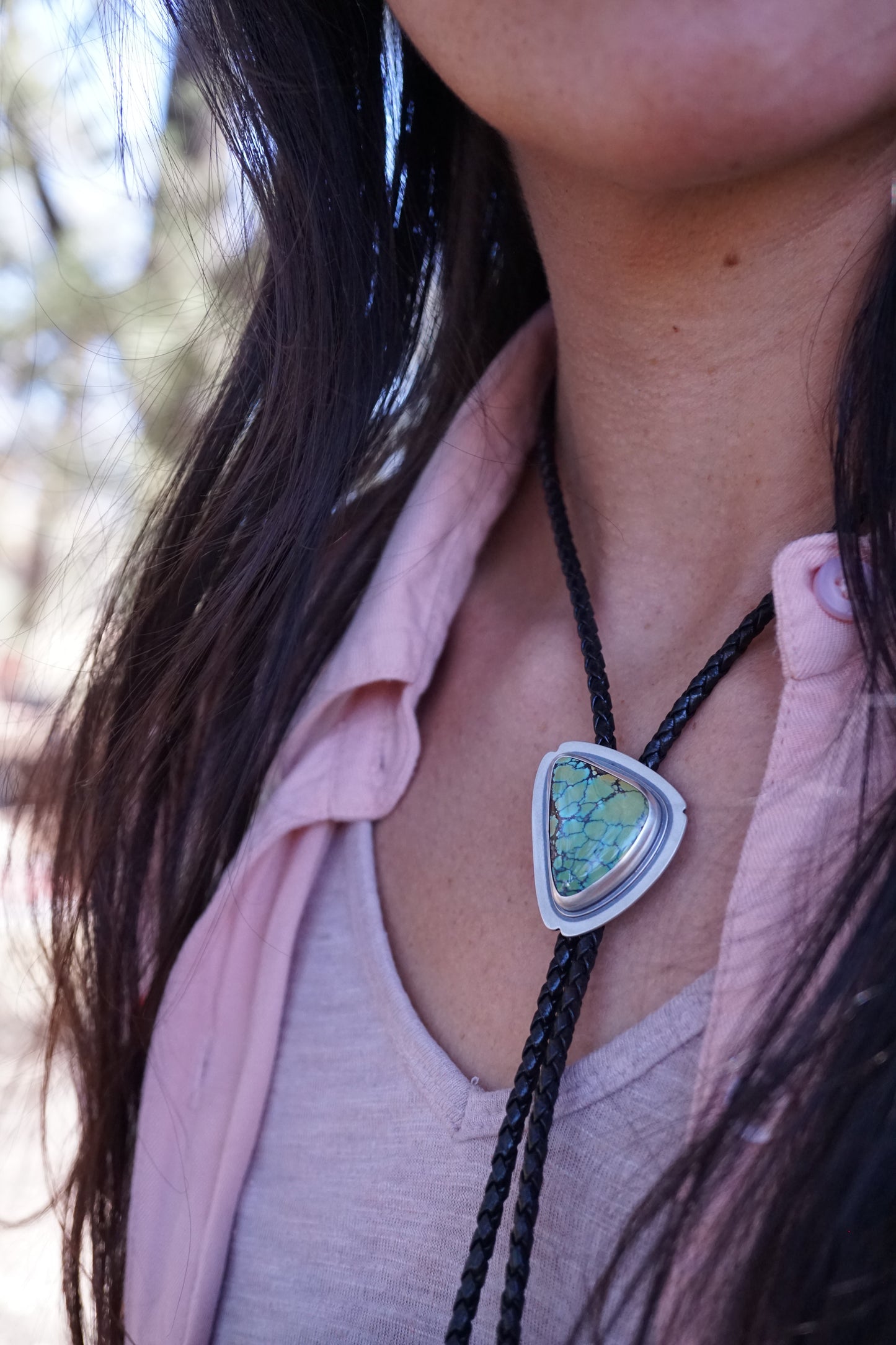 bamboo mountain turquoise bolo tie #2