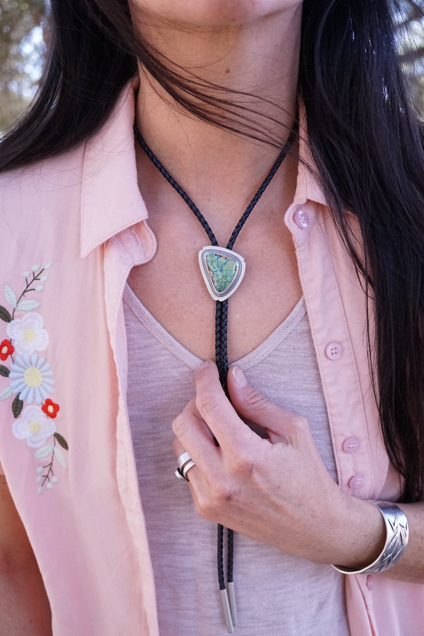 bamboo mountain turquoise bolo tie #2