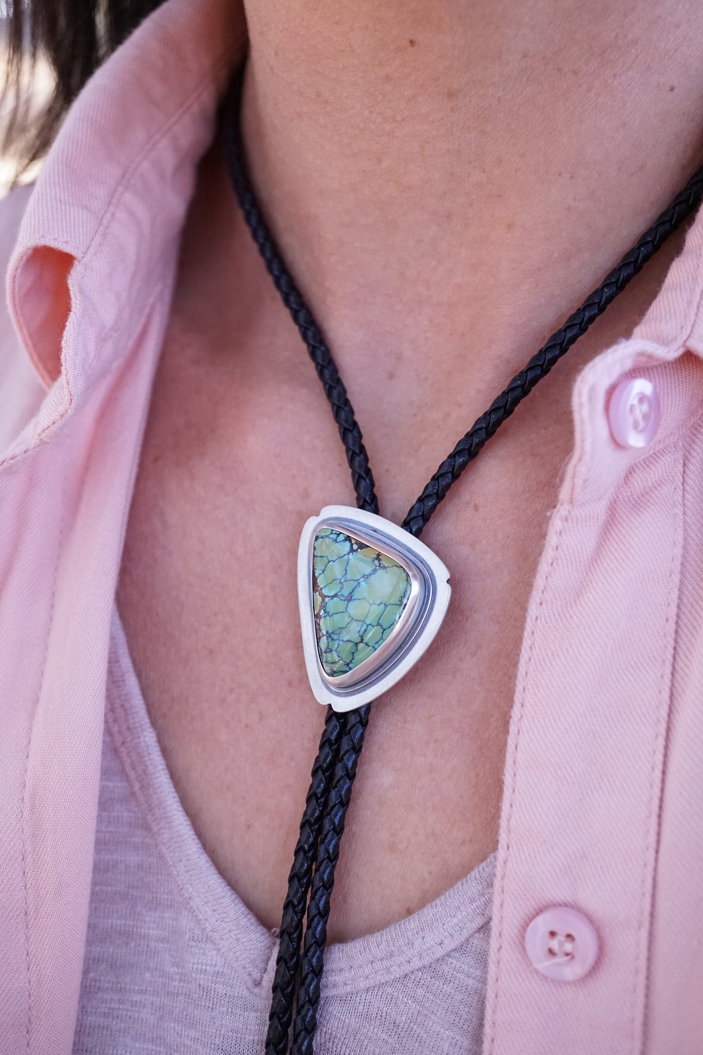 bamboo mountain turquoise bolo tie #2