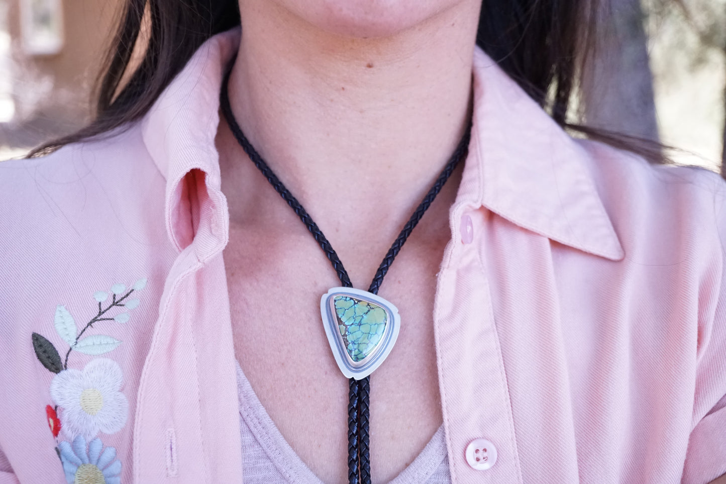 bamboo mountain turquoise bolo tie #2