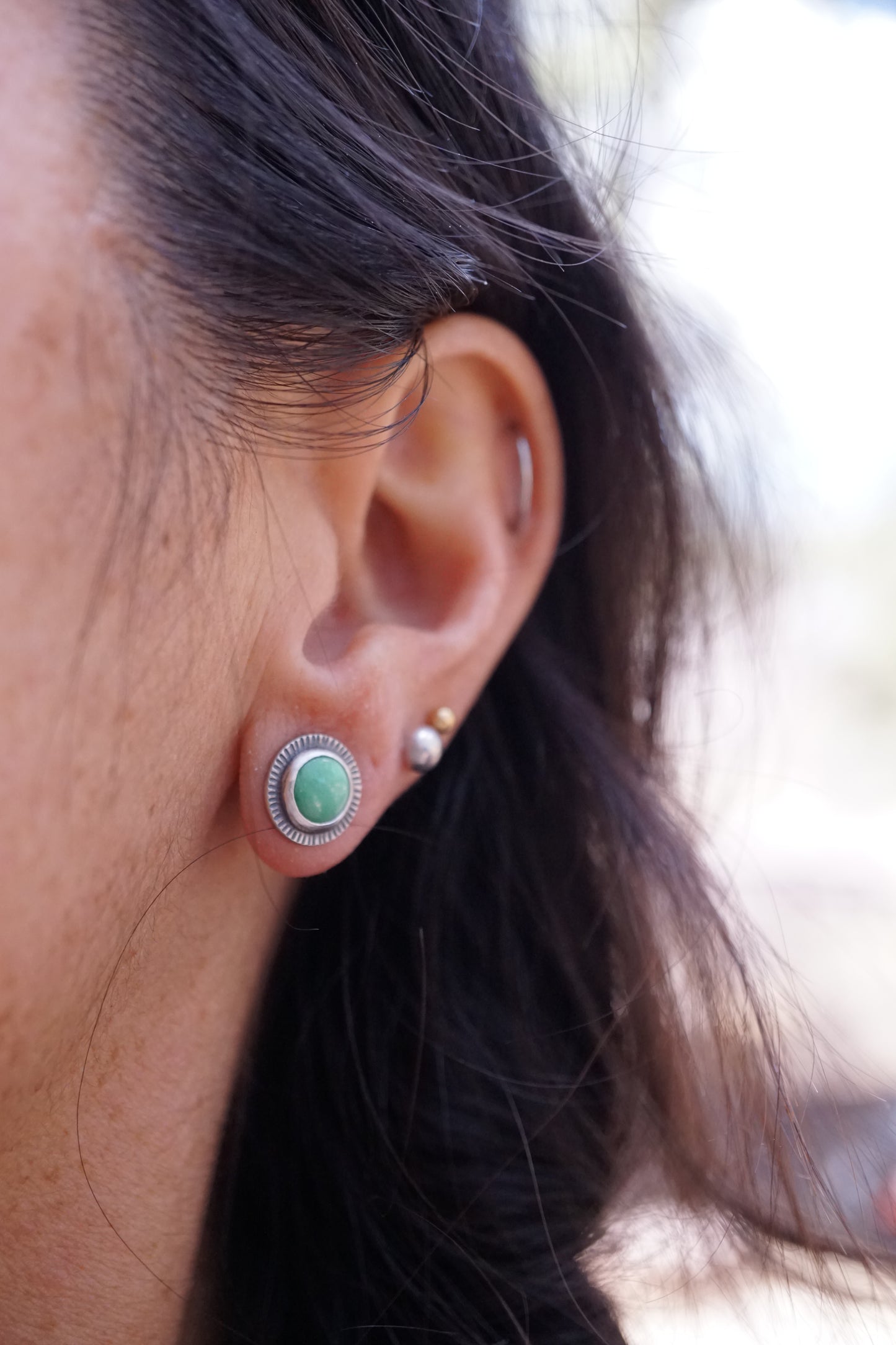 lucin variscite orb studs