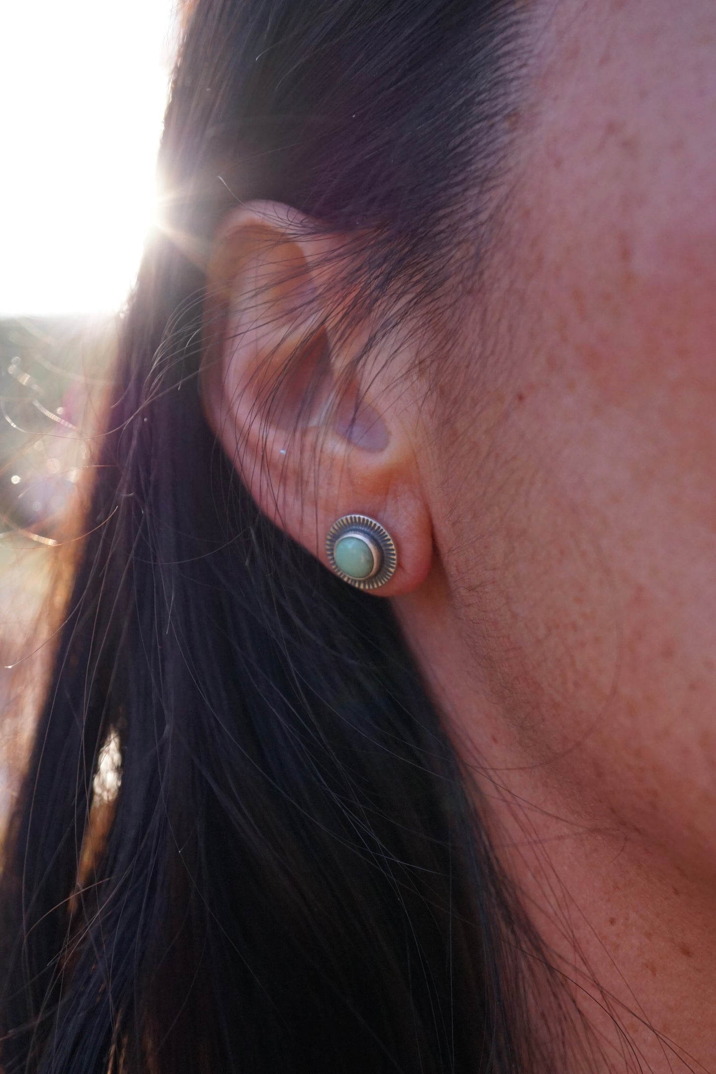 lucin variscite orb studs