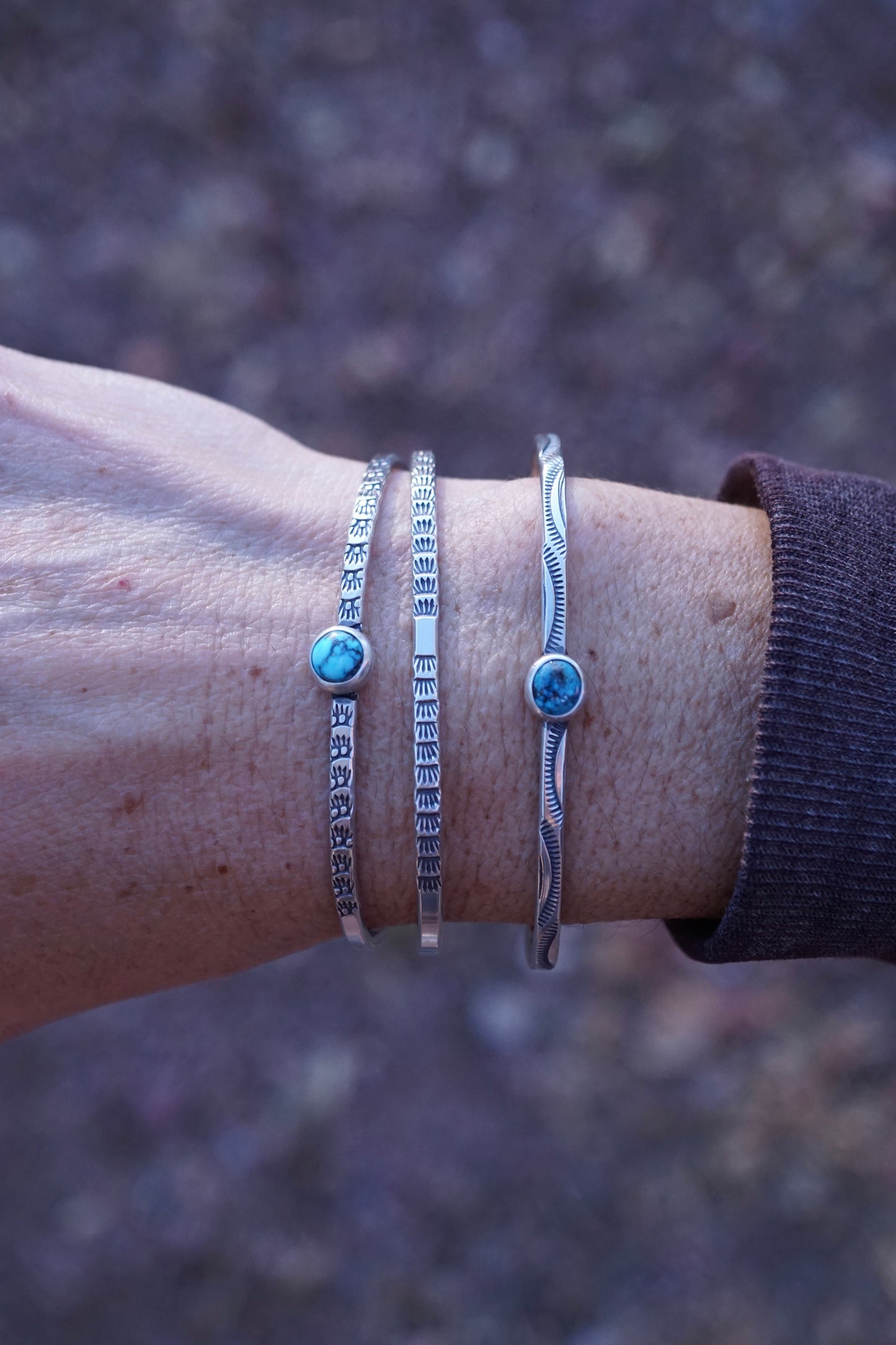 stamped stacking cuff