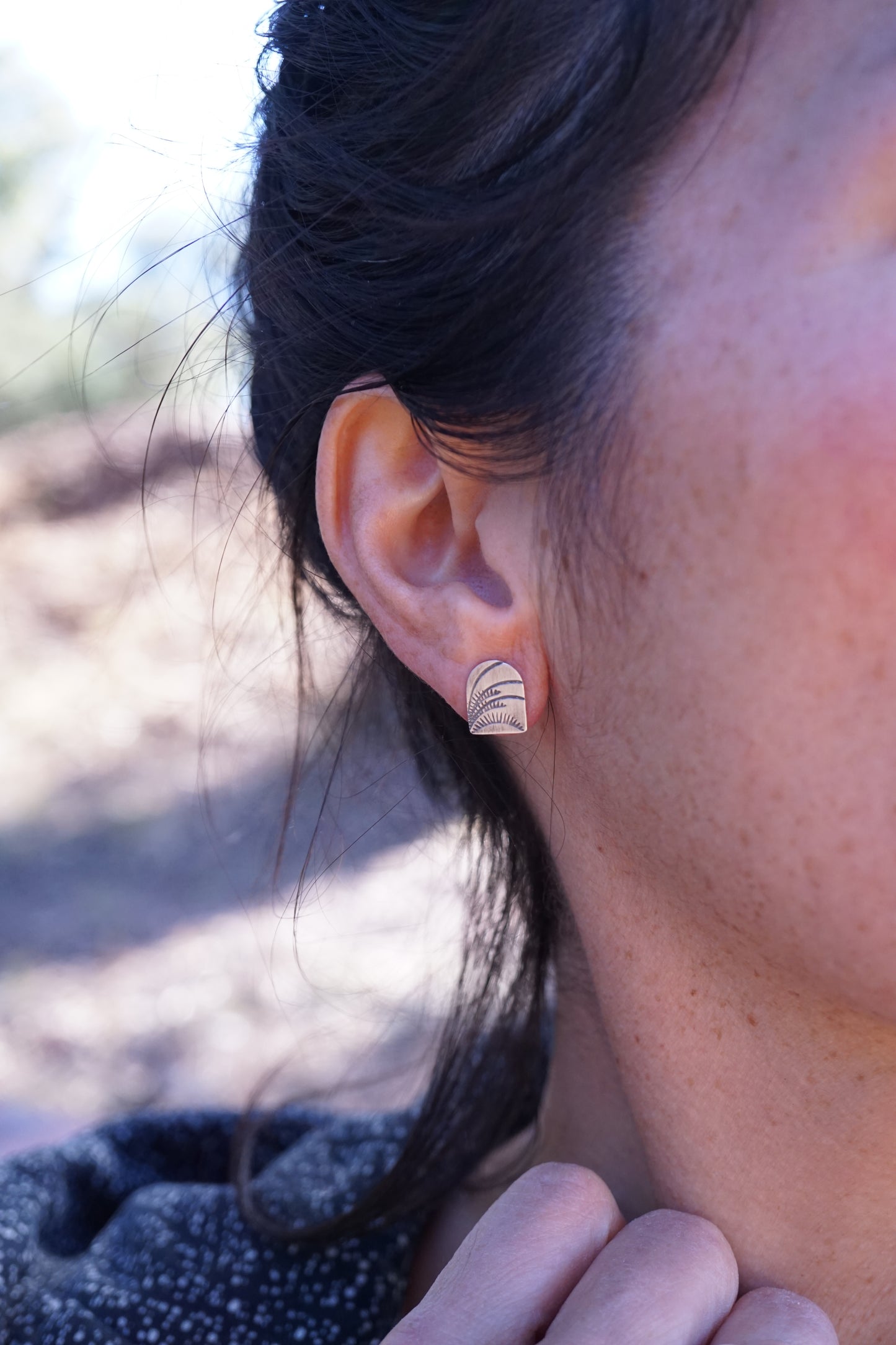 silver archway studs