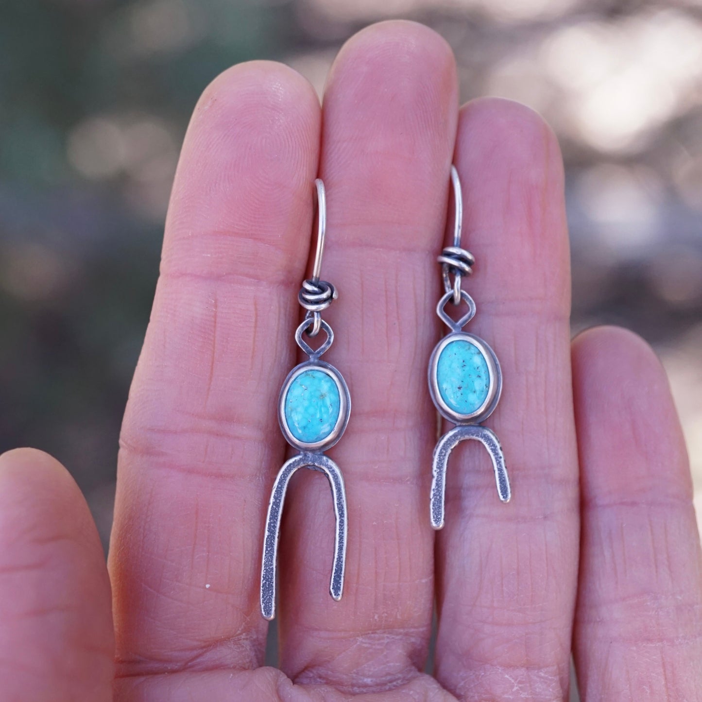 blue skies kingman arch dangles - Lumenrose