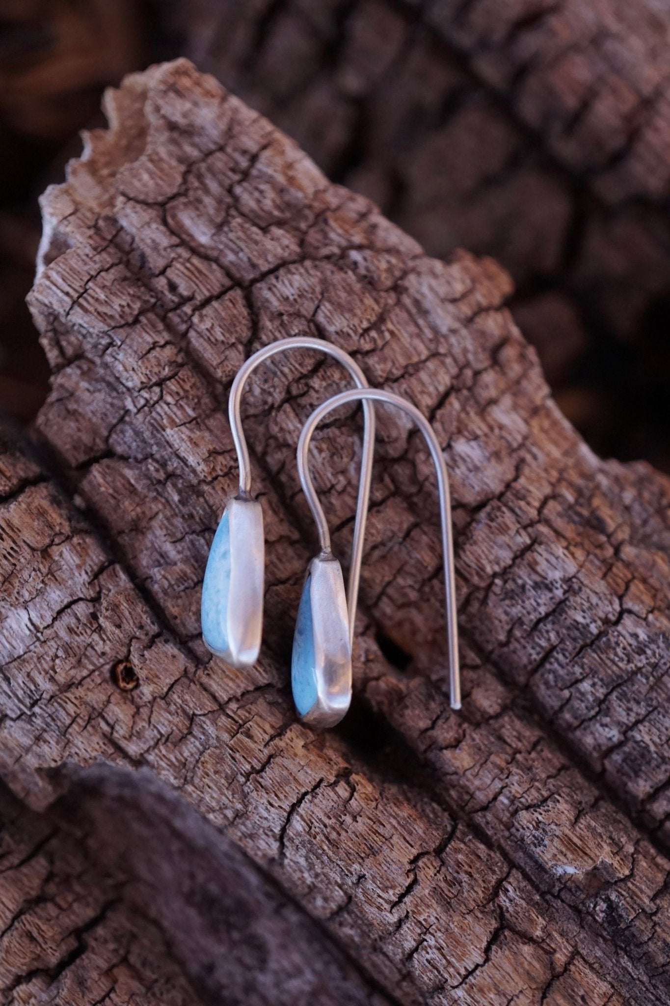 shorty dangles with lavender turquiose - Lumenrose