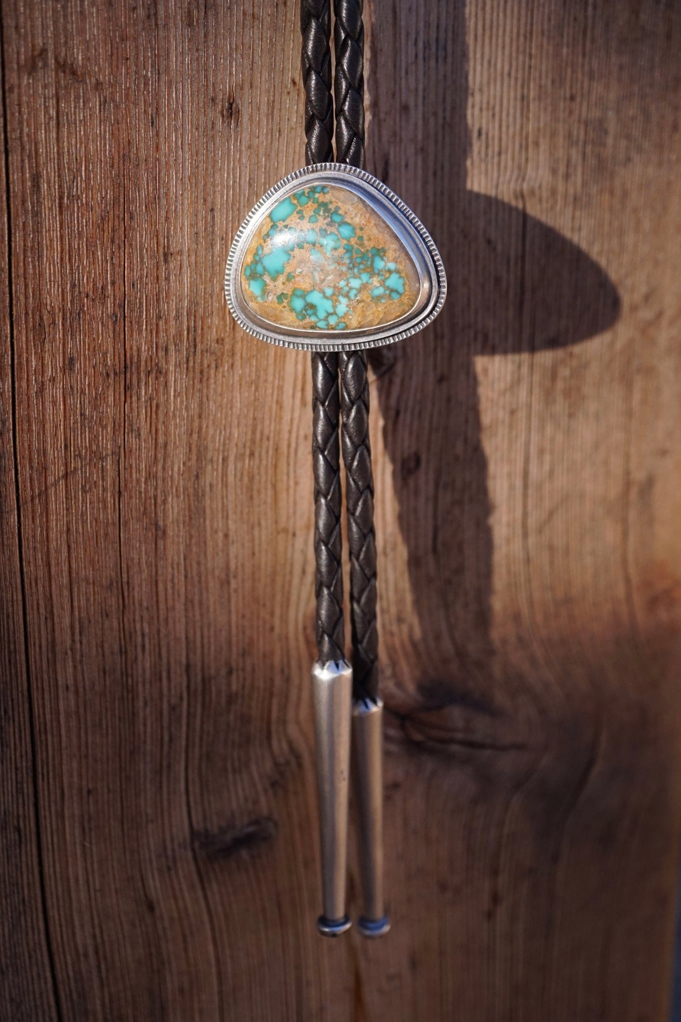 troy springs turquoise bolo tie - Lumenrose