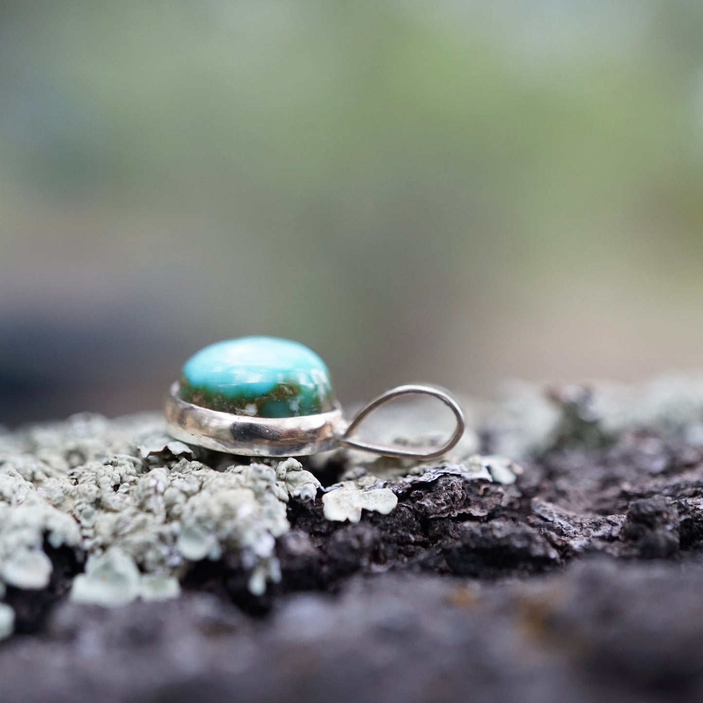 14k GOLD + cheyenne turquoise pendant (no chain) - Lumenrose