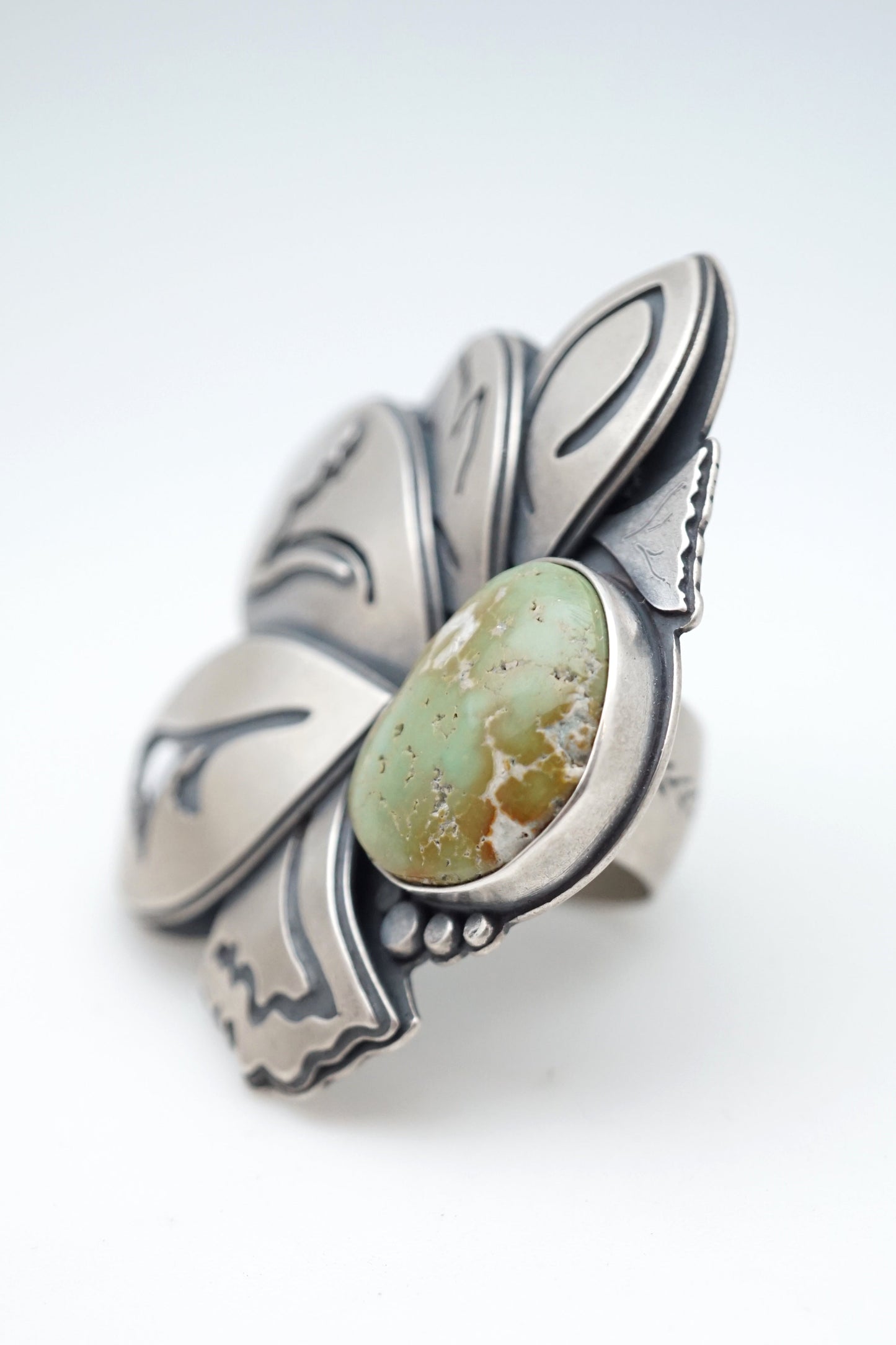 big beauty cheyenne turquoise ring - size 7.25 - Lumenrose