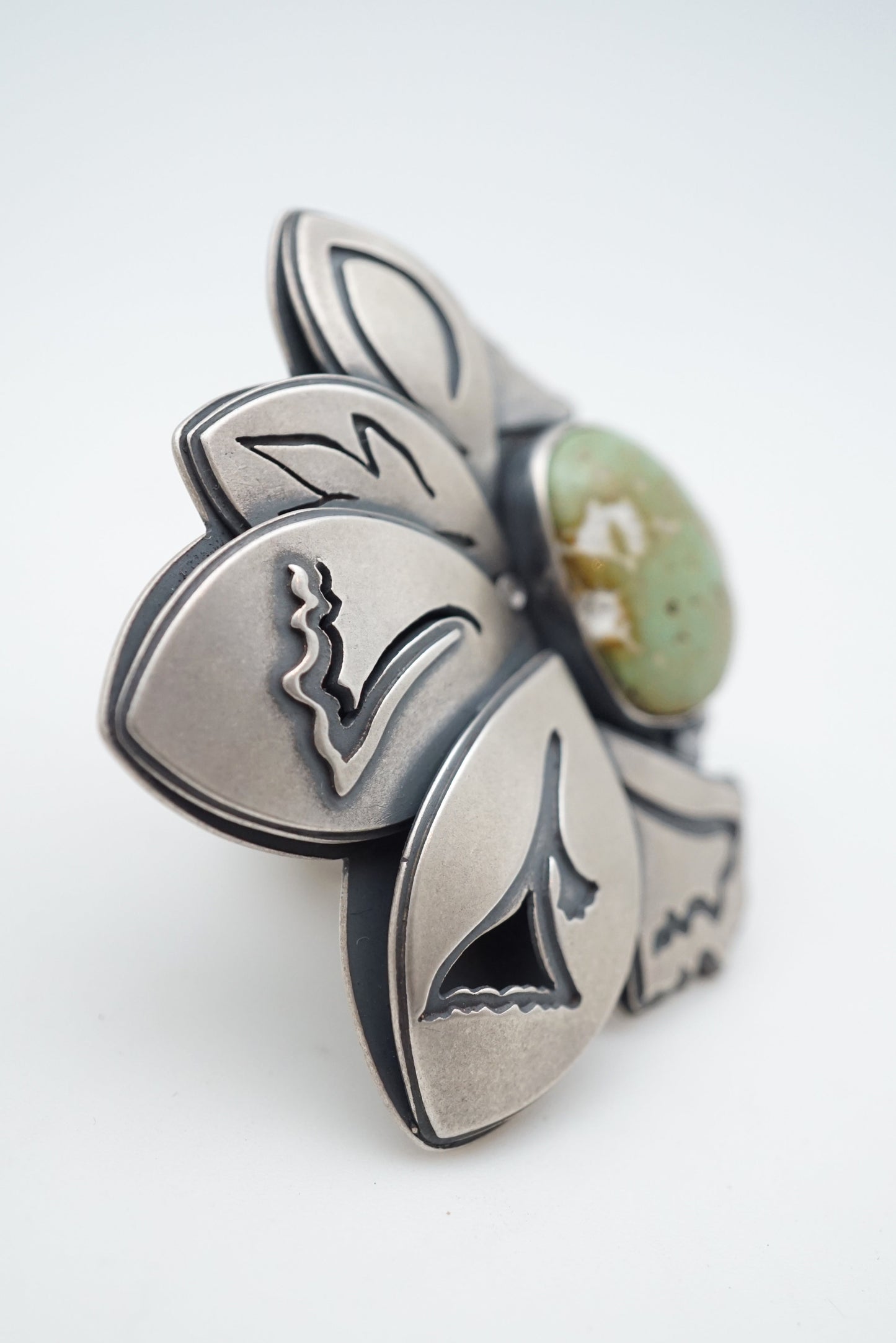 big beauty cheyenne turquoise ring - size 7.25 - Lumenrose