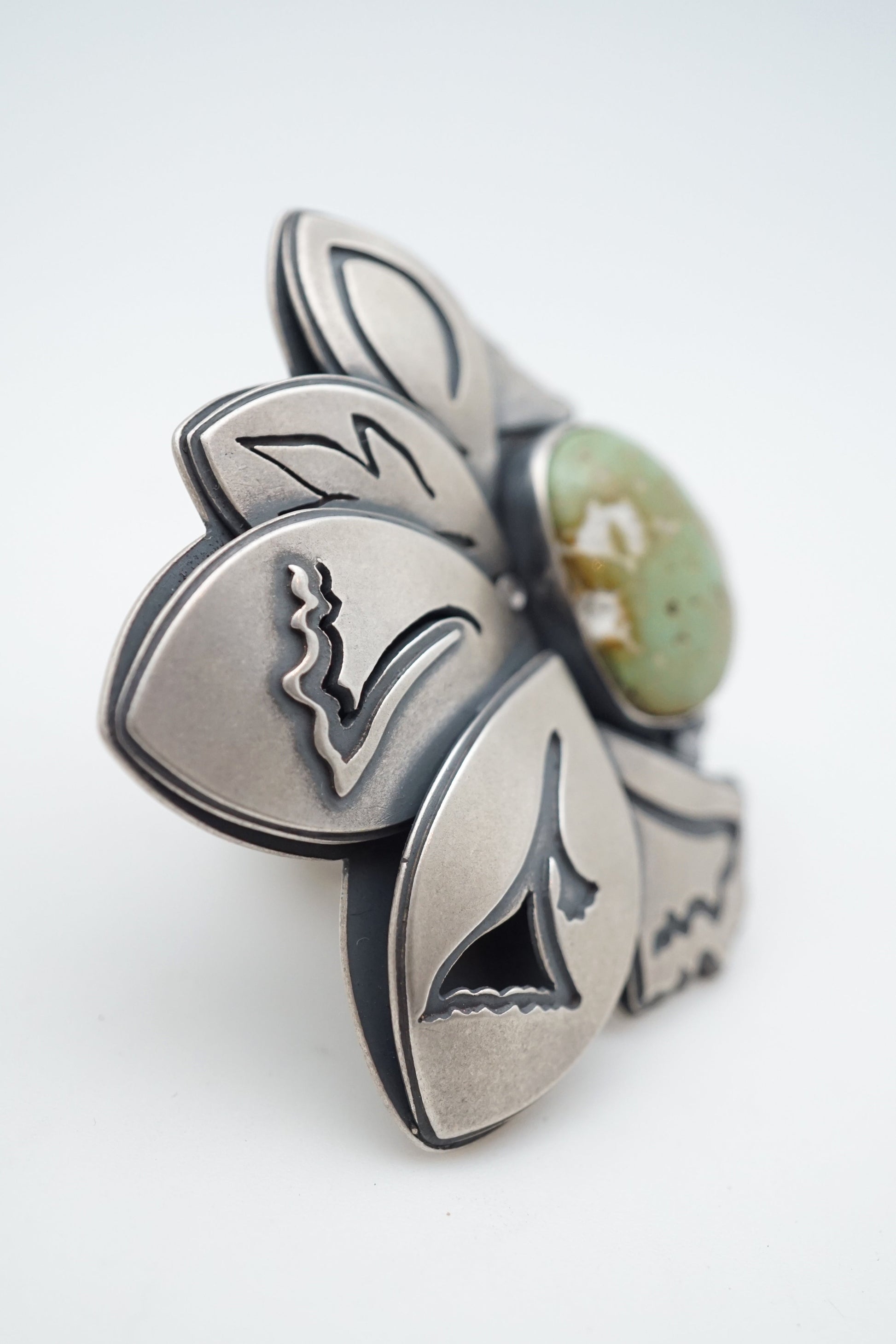 big beauty cheyenne turquoise ring - size 7.25 - Lumenrose