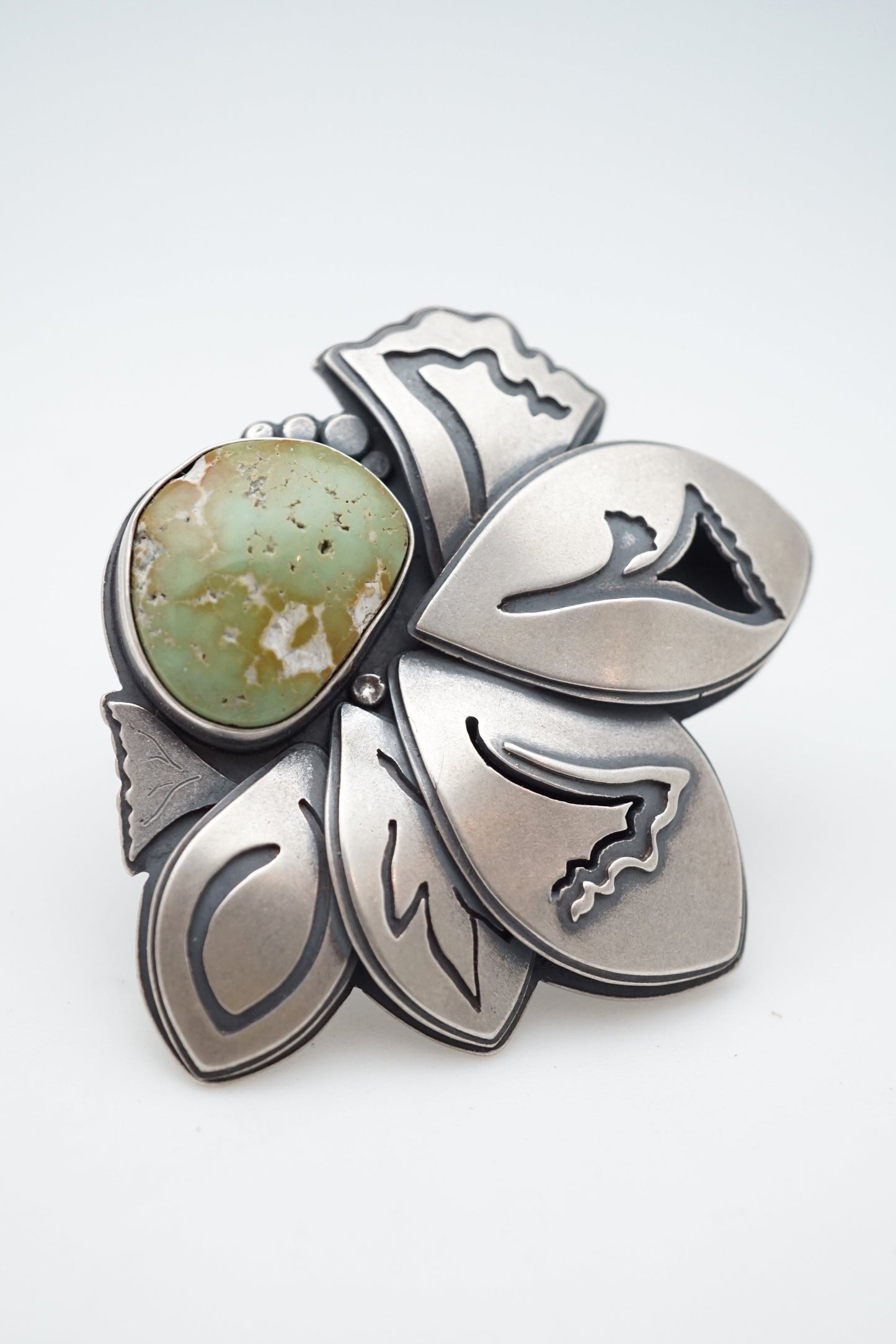 big beauty cheyenne turquoise ring - size 7.25 - Lumenrose