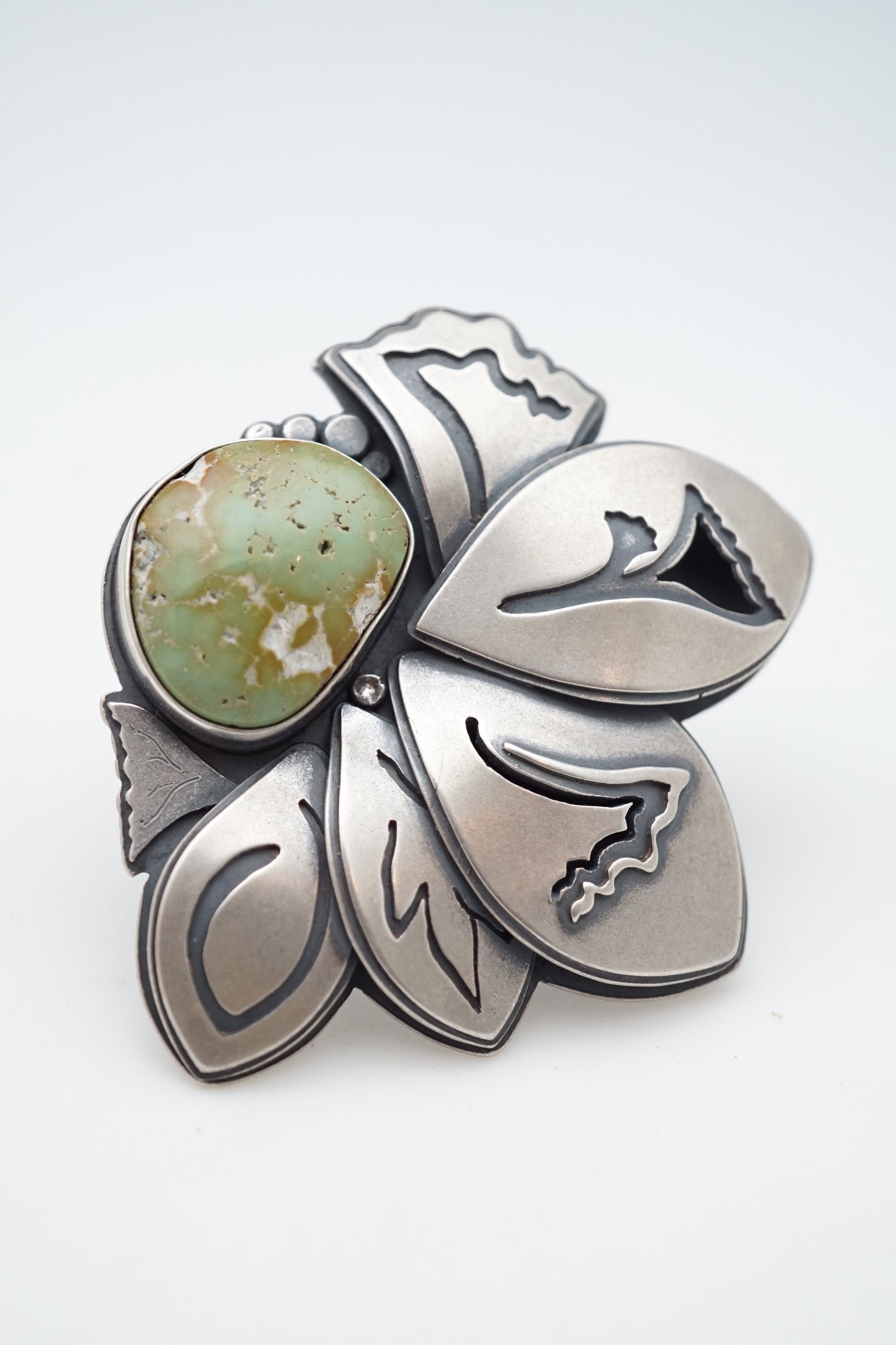 big beauty cheyenne turquoise ring - size 7.25 - Lumenrose