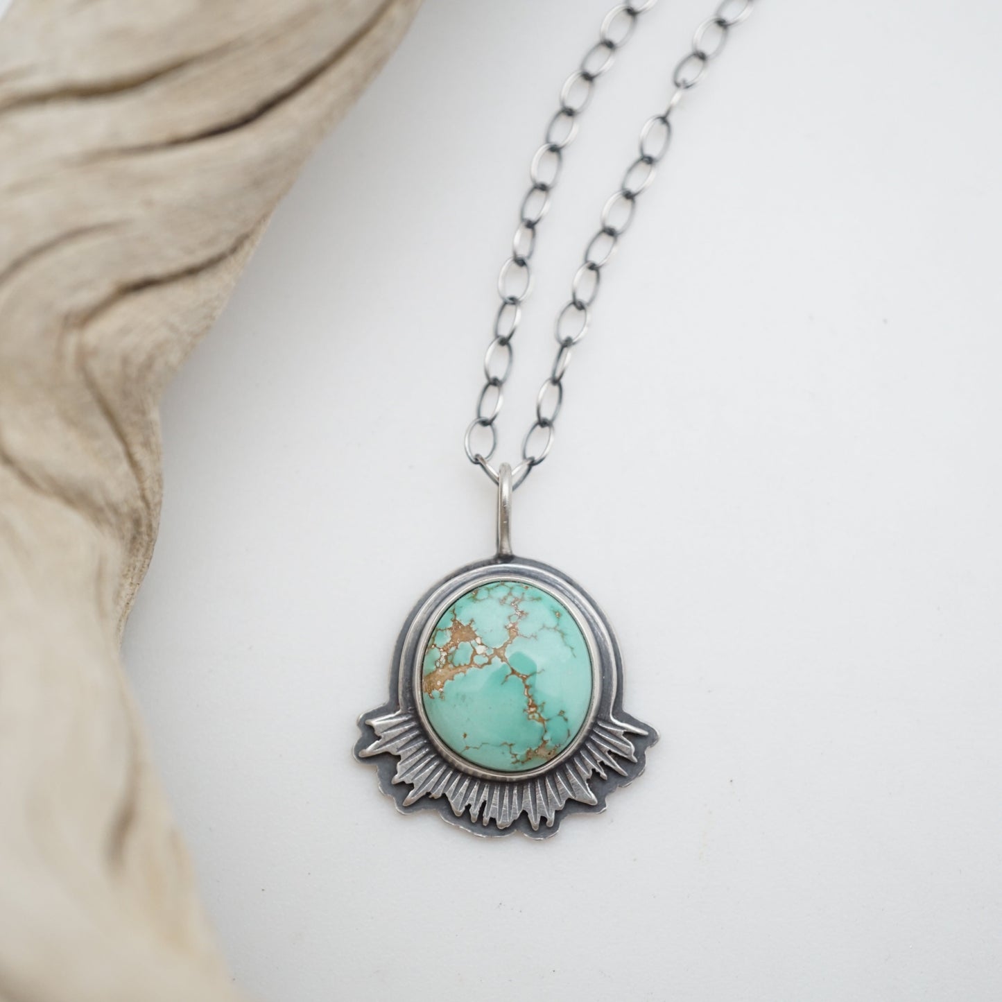 carico lake turquoise flair necklace - Lumenrose