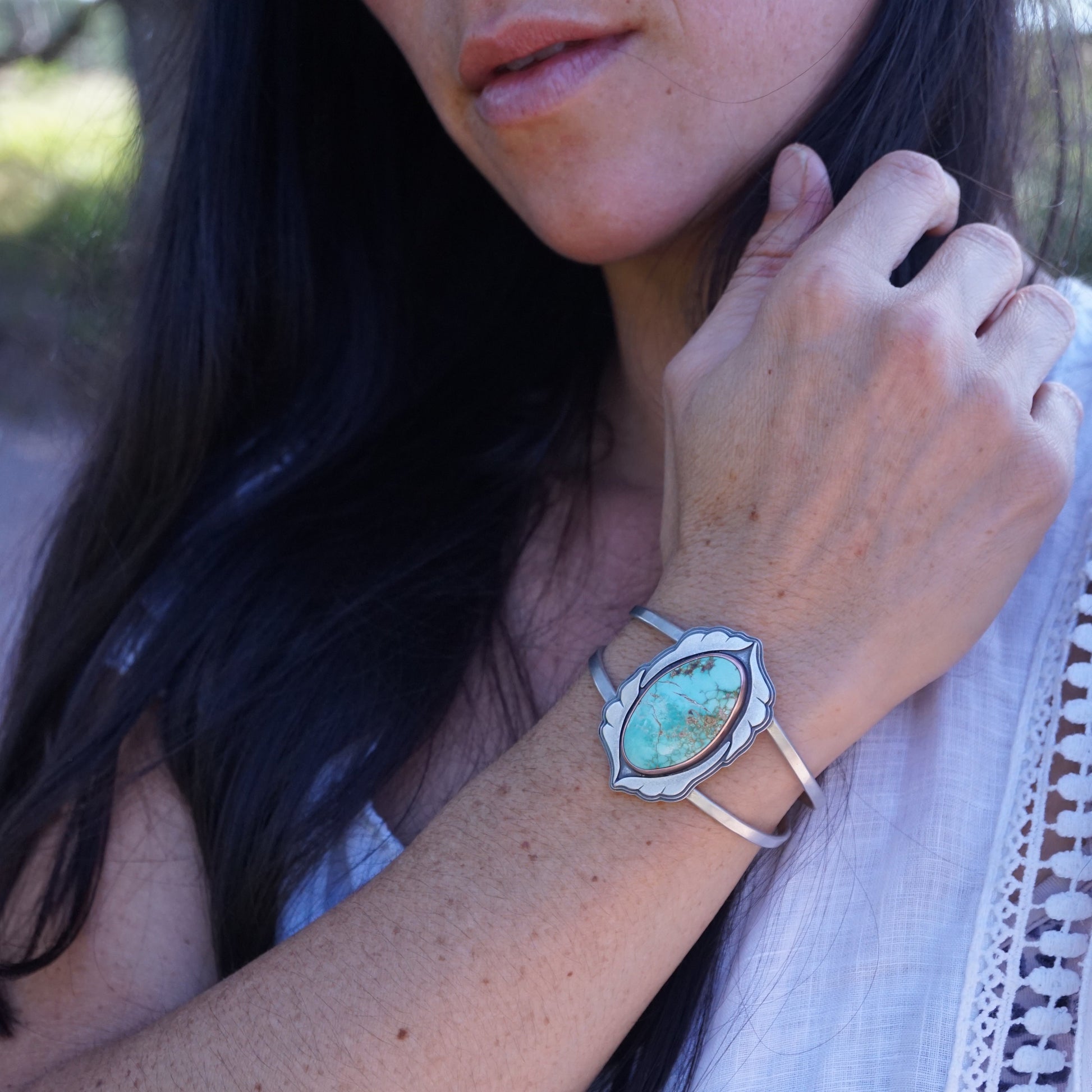 carico lake turquoise power cuff - Lumenrose