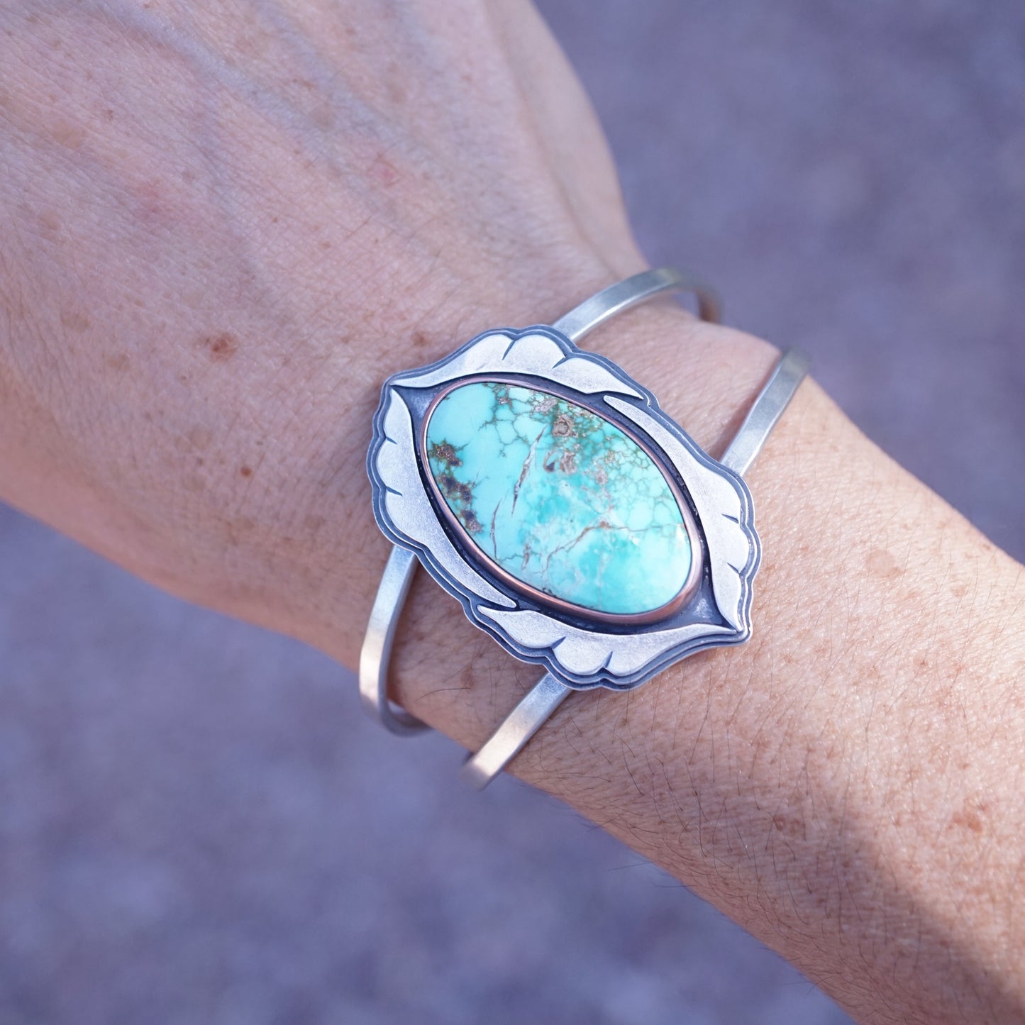 carico lake turquoise power cuff - Lumenrose