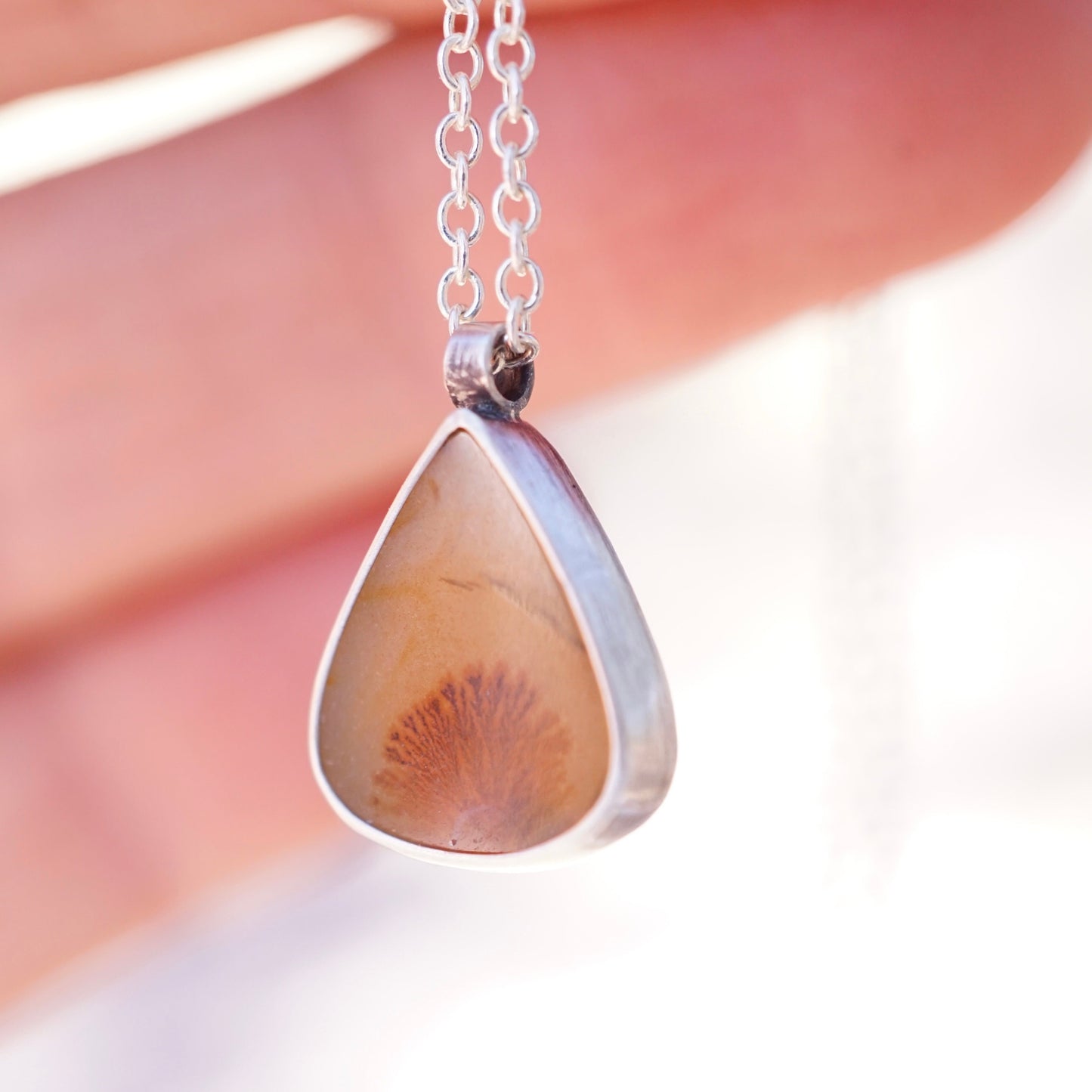 dendritic agate autumn necklace - Lumenrose
