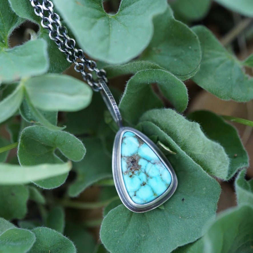 everyday necklace with kingman turquoise - Lumenrose