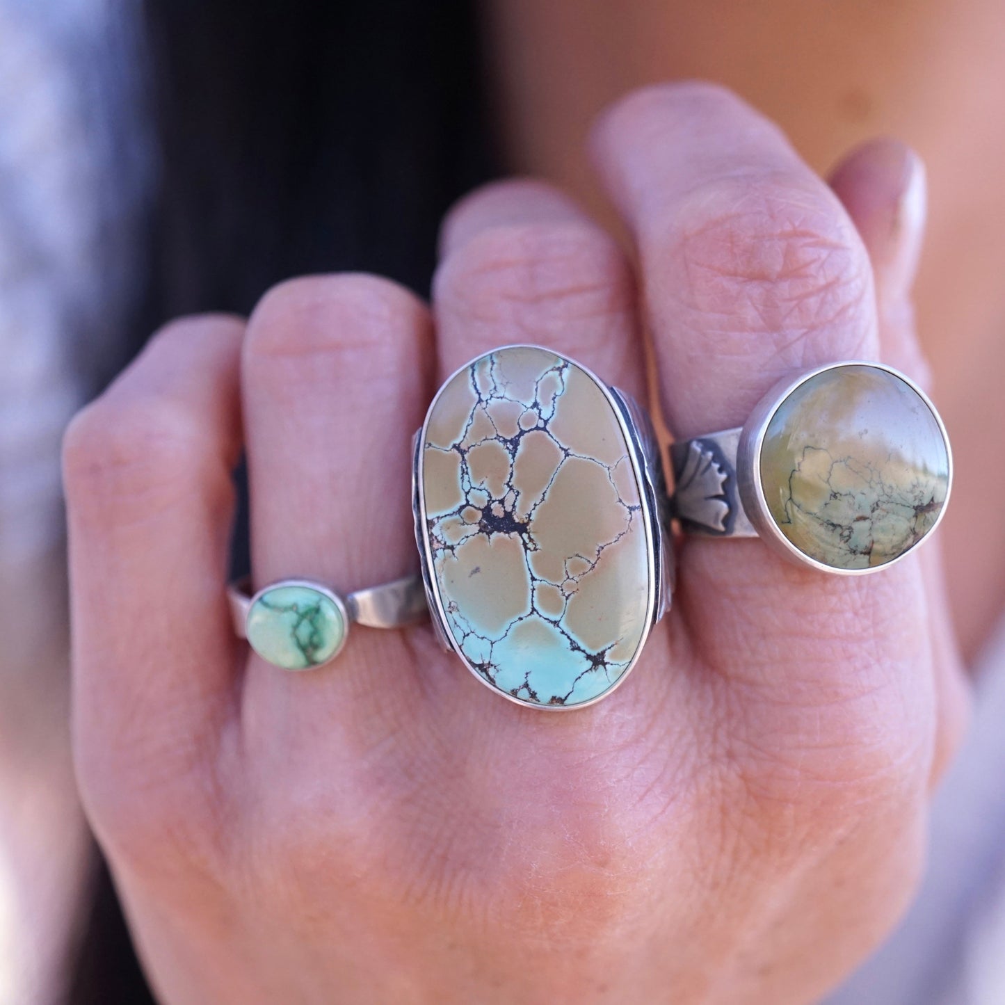 GIVE HER FLOWERS power ring - size 9.25 - Lumenrose