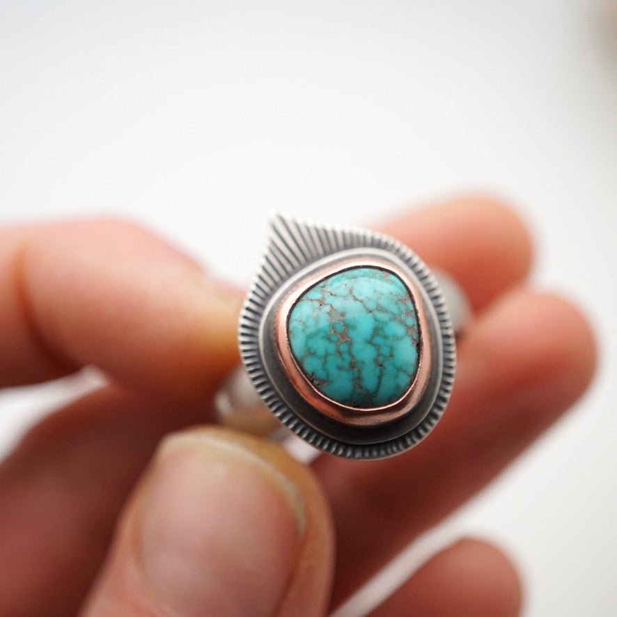 godber turquoise ring - size 9.5 - Lumenrose