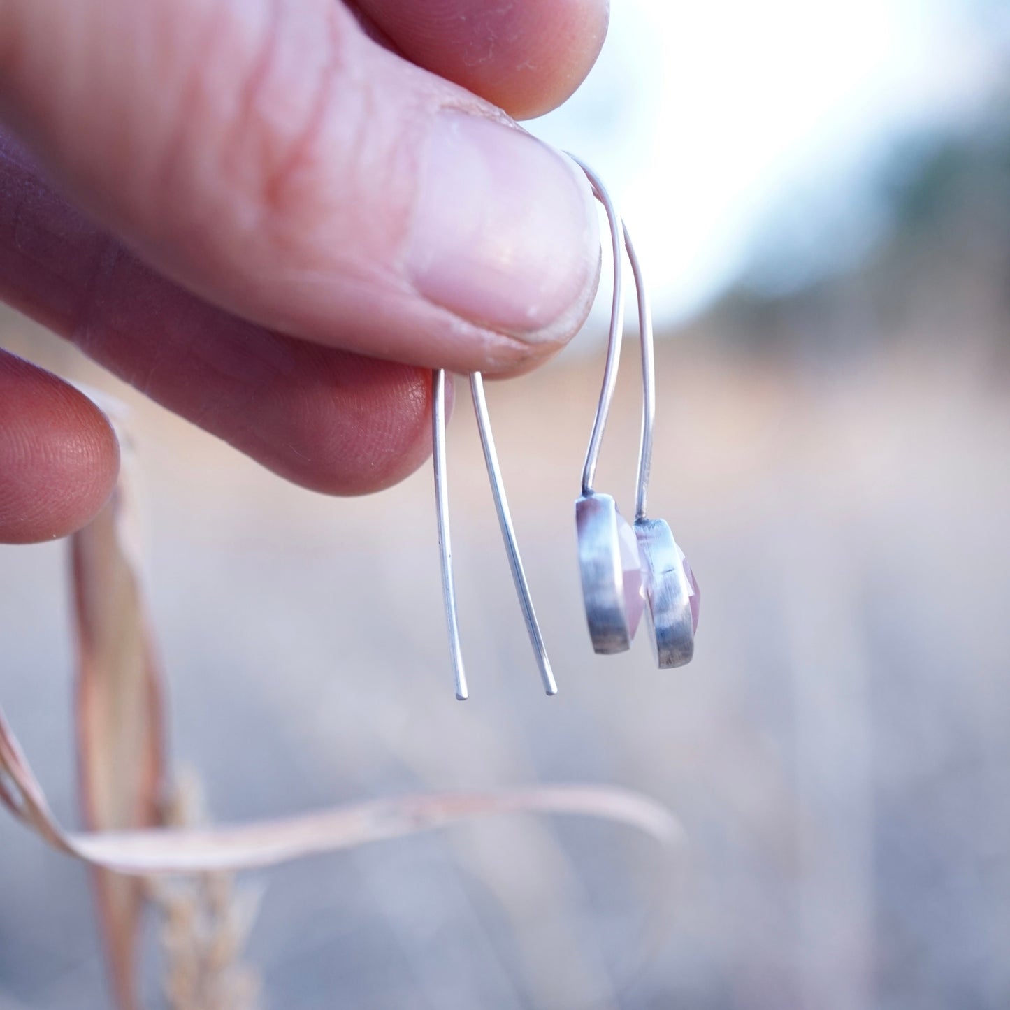 guava quartz dangles - Lumenrose