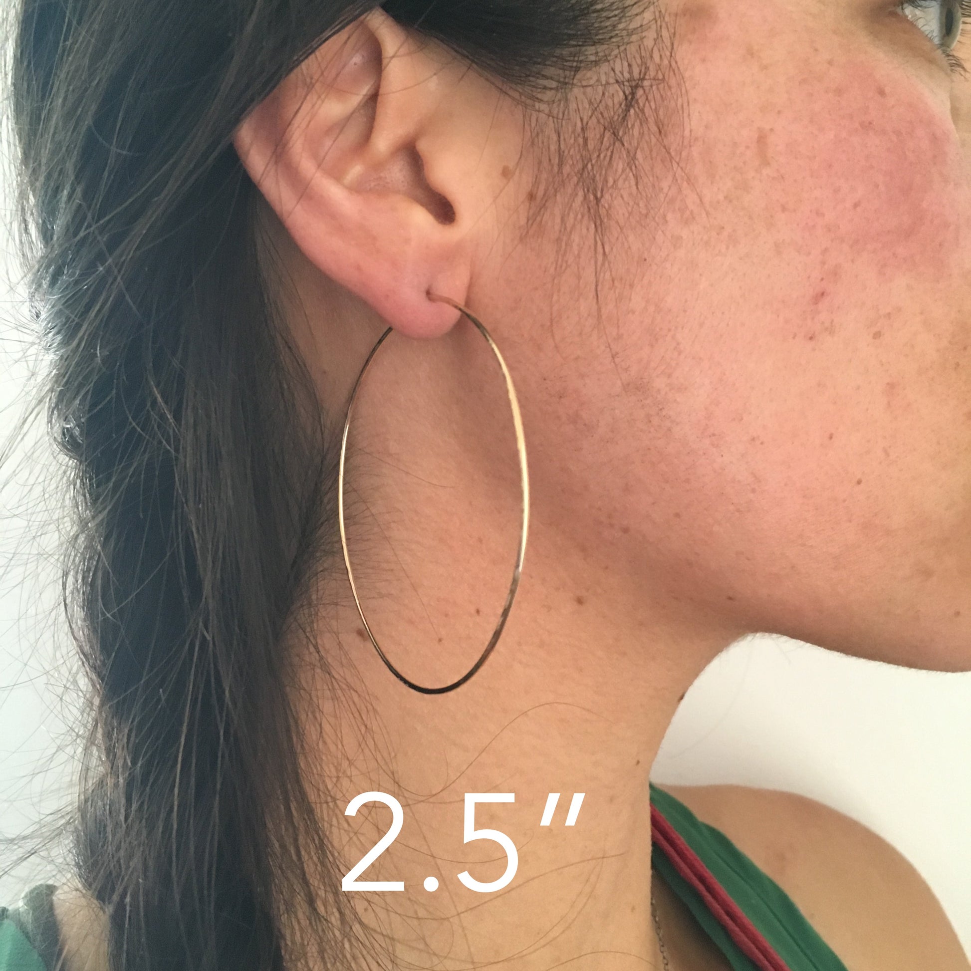 hammered hoop earrings - 3 sizes, silver or 14k goldfill - Lumenrose