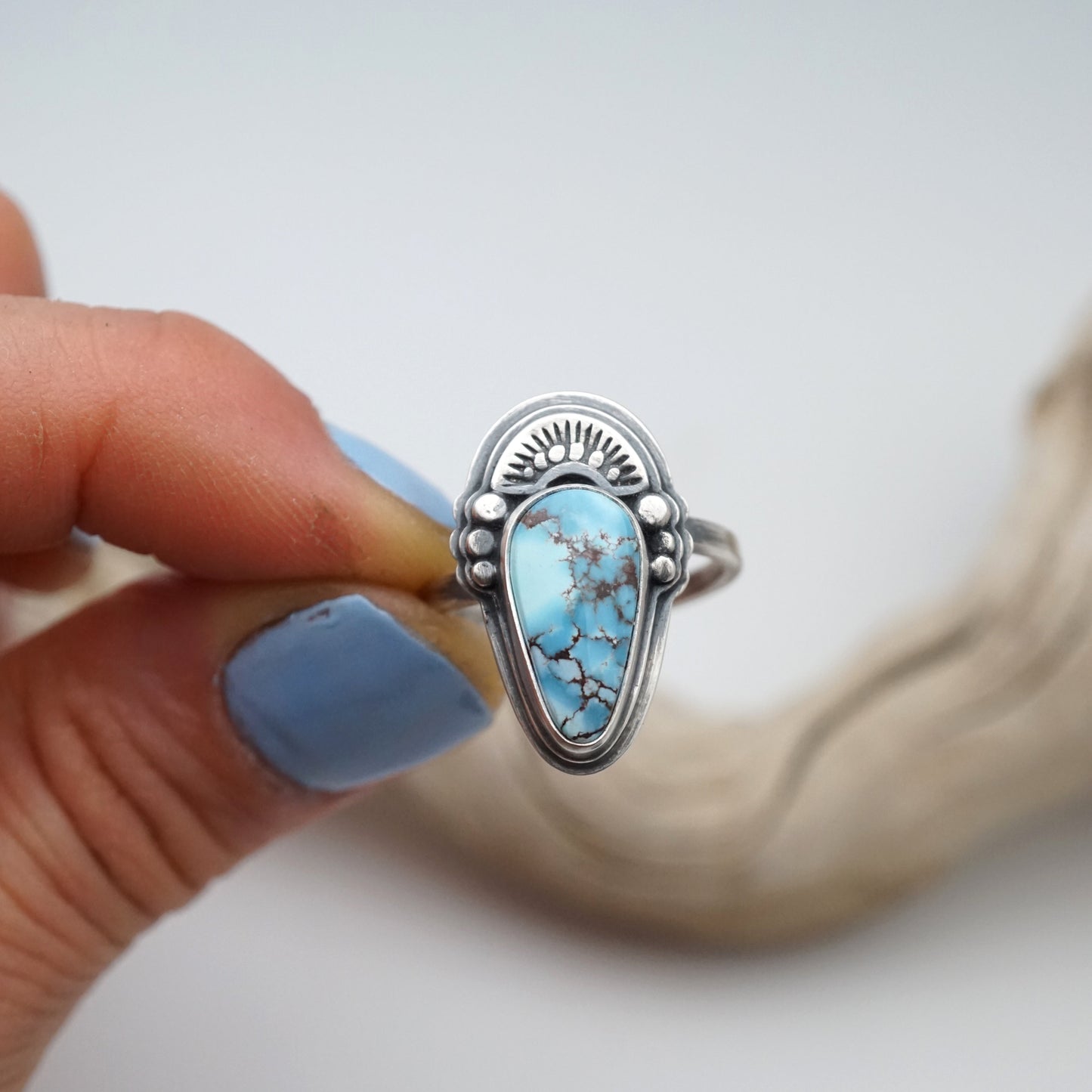 high grade lavender turquoise ring - size 6 - Lumenrose