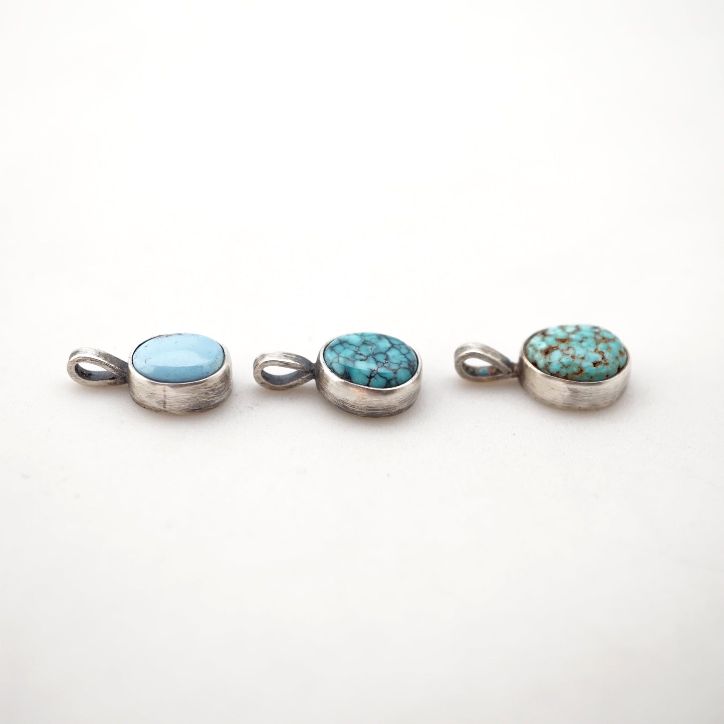 high grade turquoise pebble charms - no chain included - Lumenrose