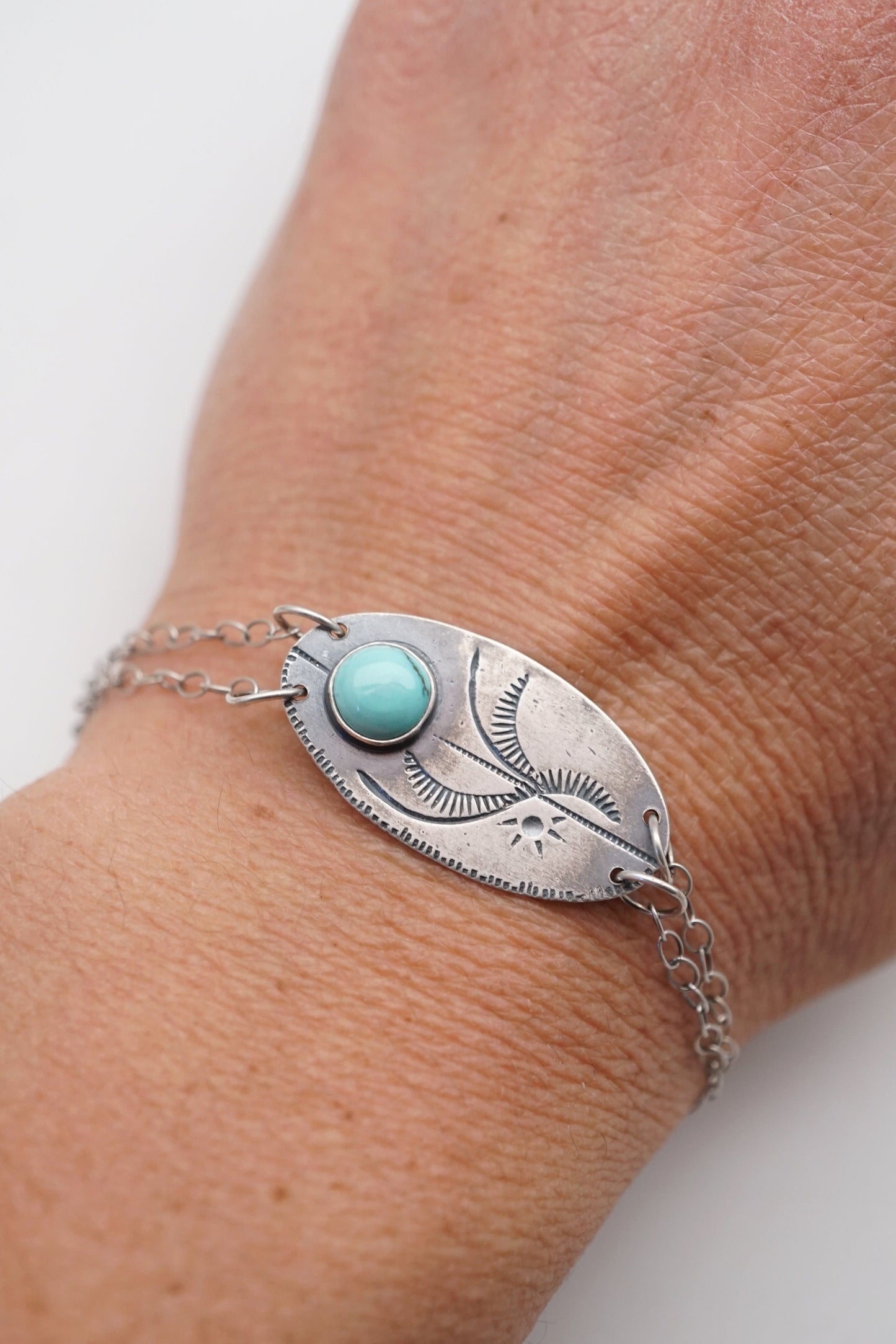 i will speak up bracelet - cheyenne turquoise - sm/med - Lumenrose
