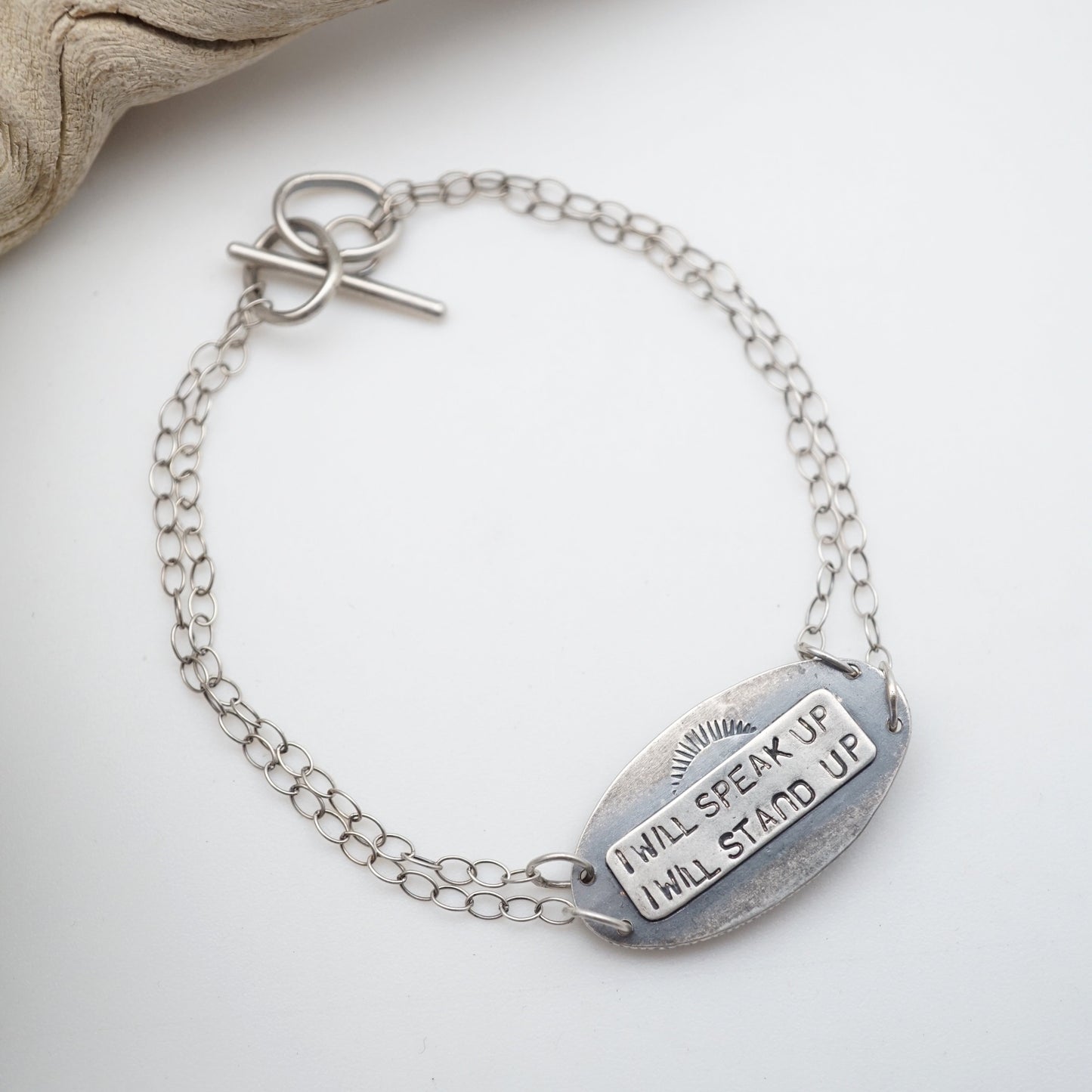 i will speak up bracelet - cheyenne turquoise - sm/med - Lumenrose