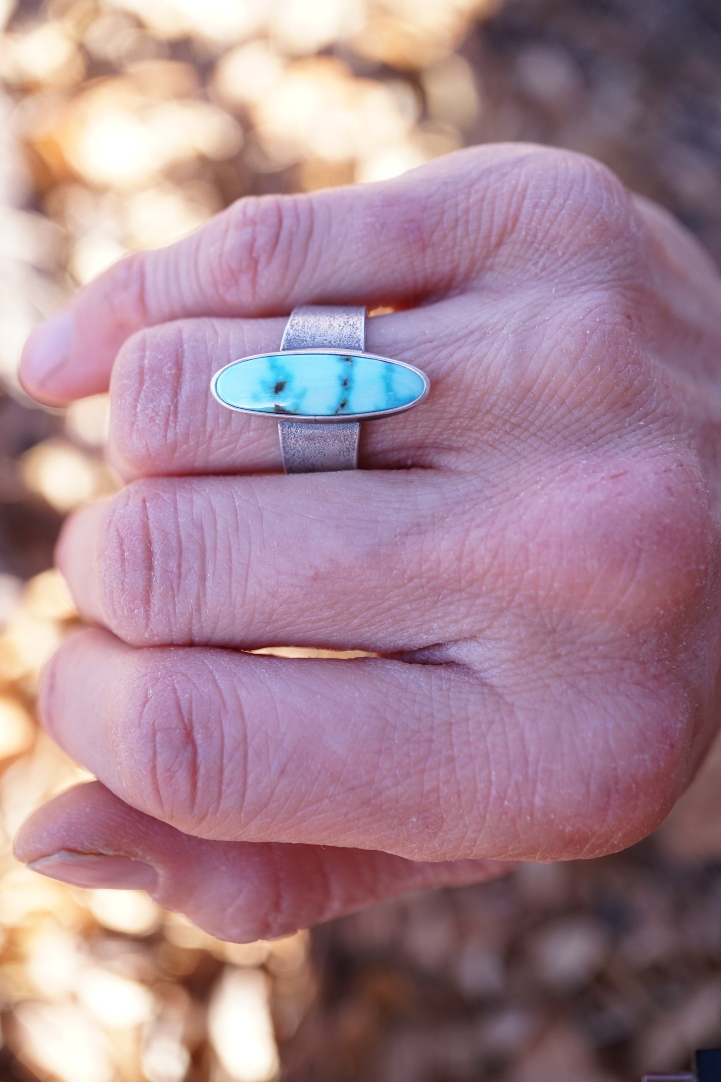 kingman turquoise ring - size 6.25 - Lumenrose