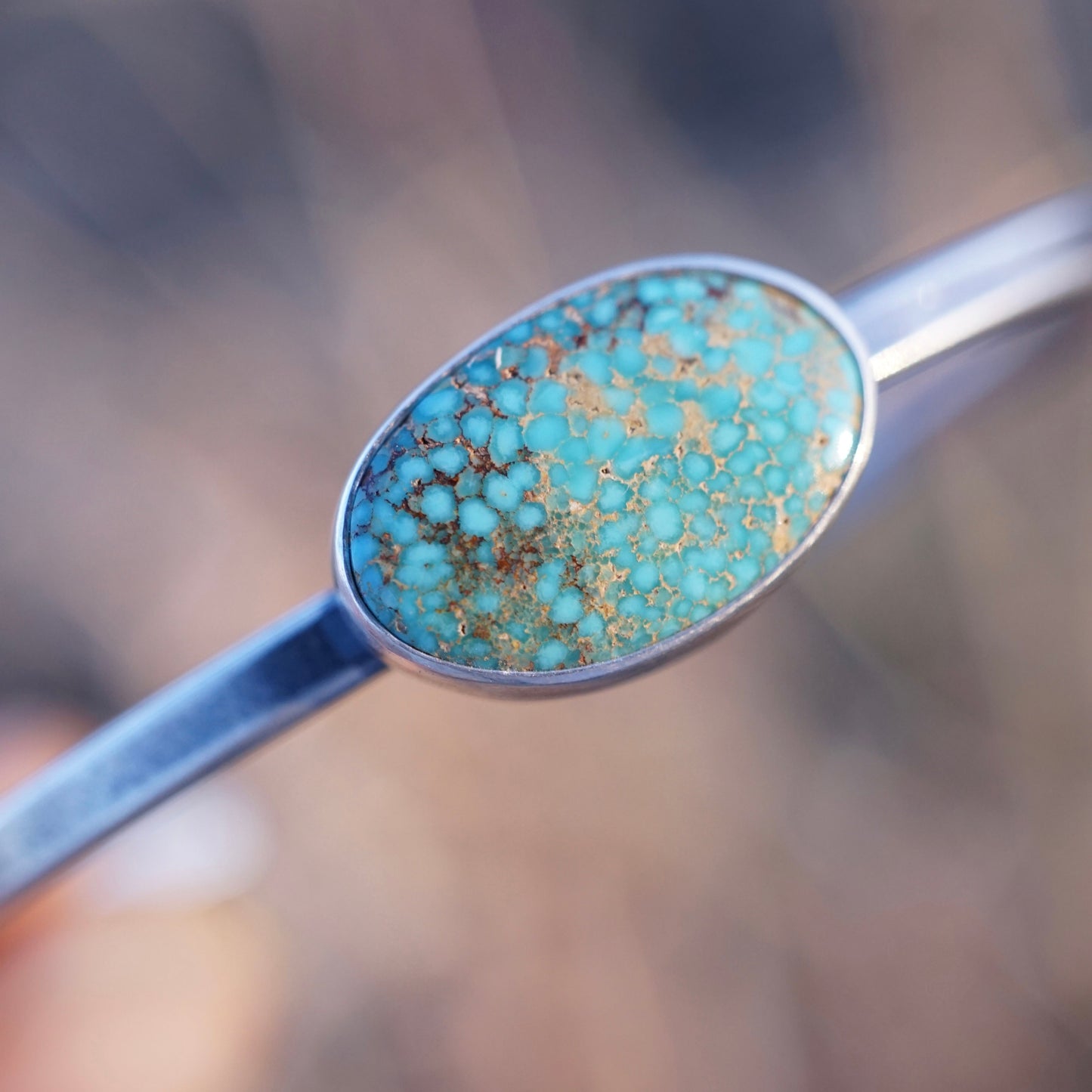 kingman turquoise + sterling cuff #2 - Lumenrose