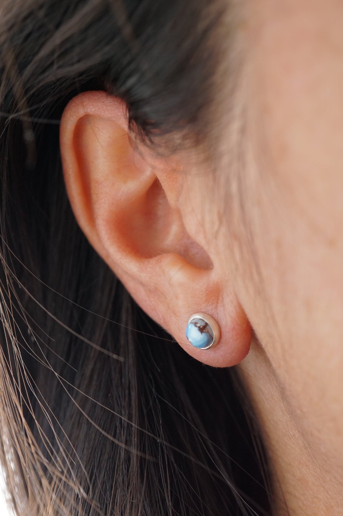 lavender turquoise tiny studs #1 - Lumenrose