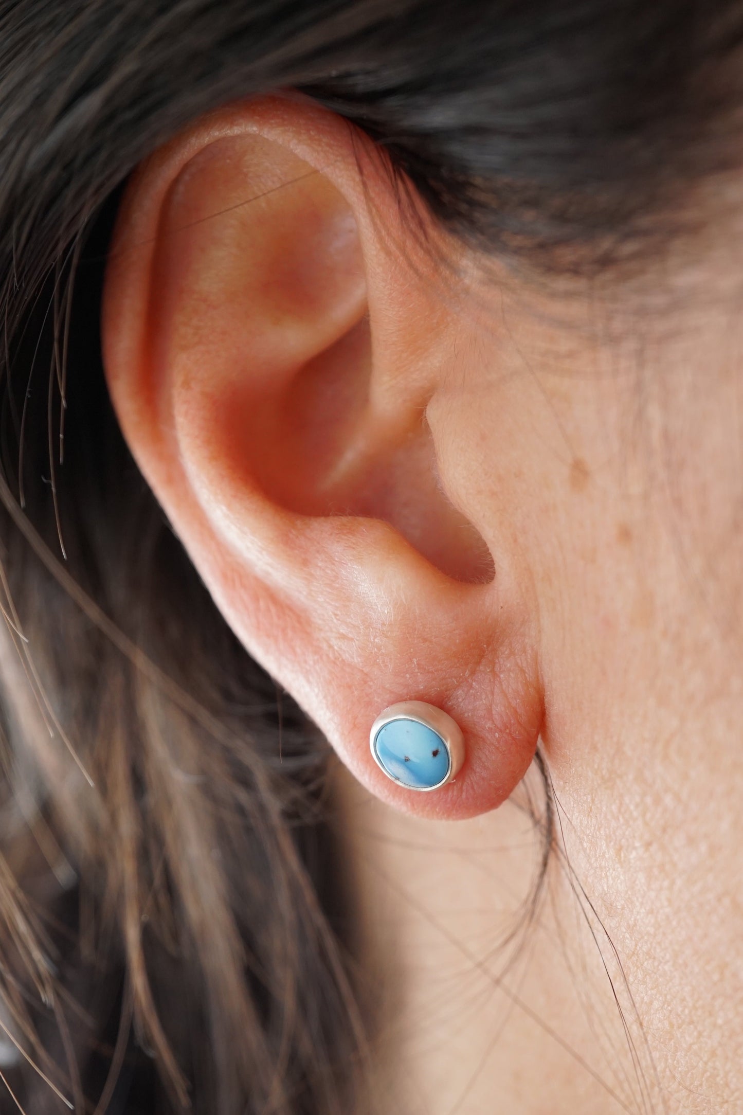 lavender turquoise tiny studs #2 - Lumenrose