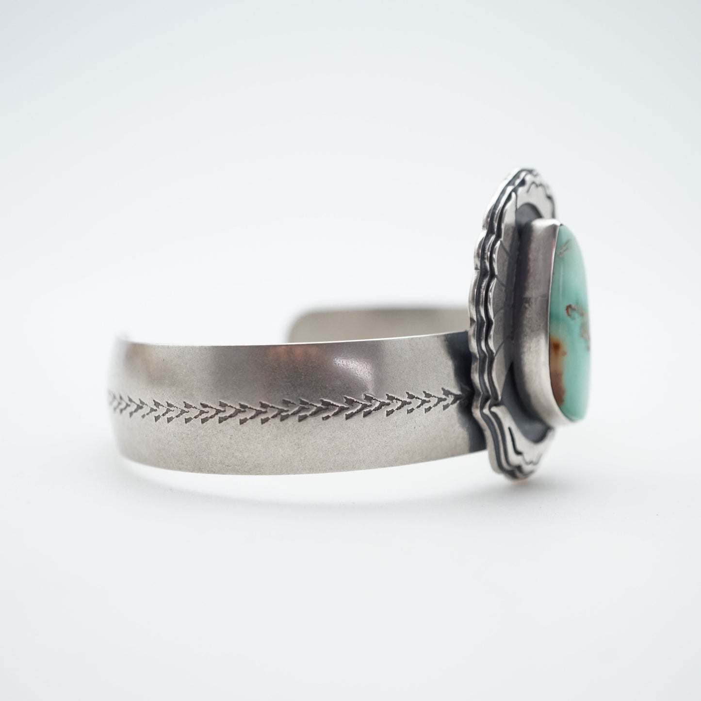 layered floral cheyenne turquoise cuff - Lumenrose