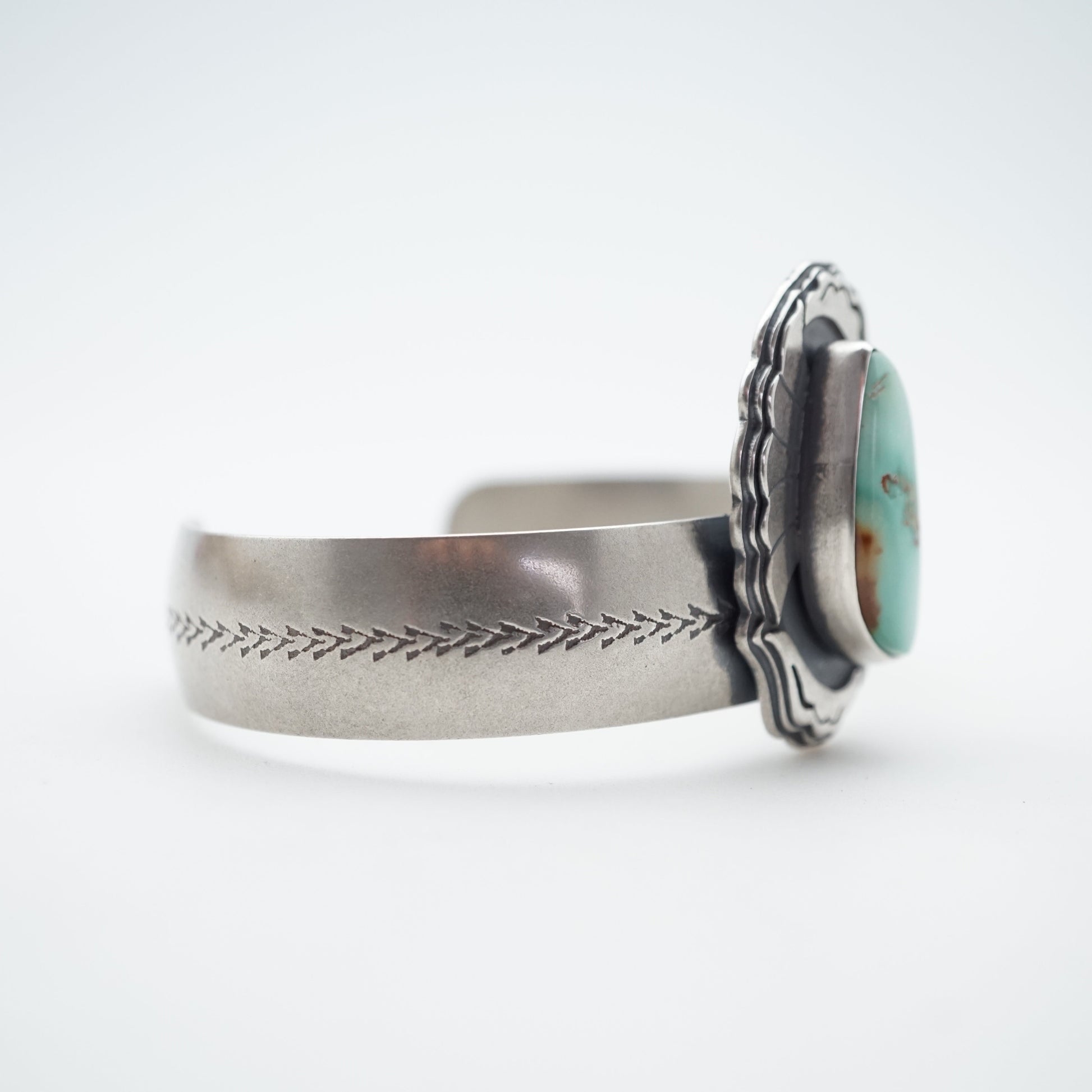 layered floral cheyenne turquoise cuff - Lumenrose