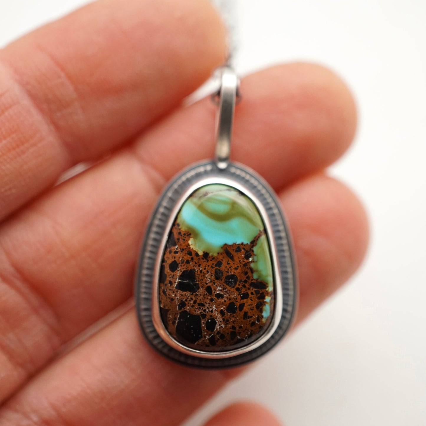 "like the northern lights" sierra nevada turquoise necklace - Lumenrose