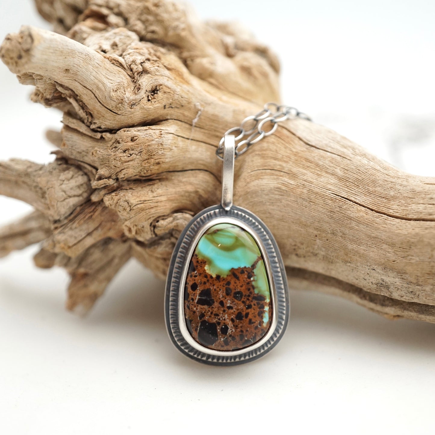 "like the northern lights" sierra nevada turquoise necklace - Lumenrose