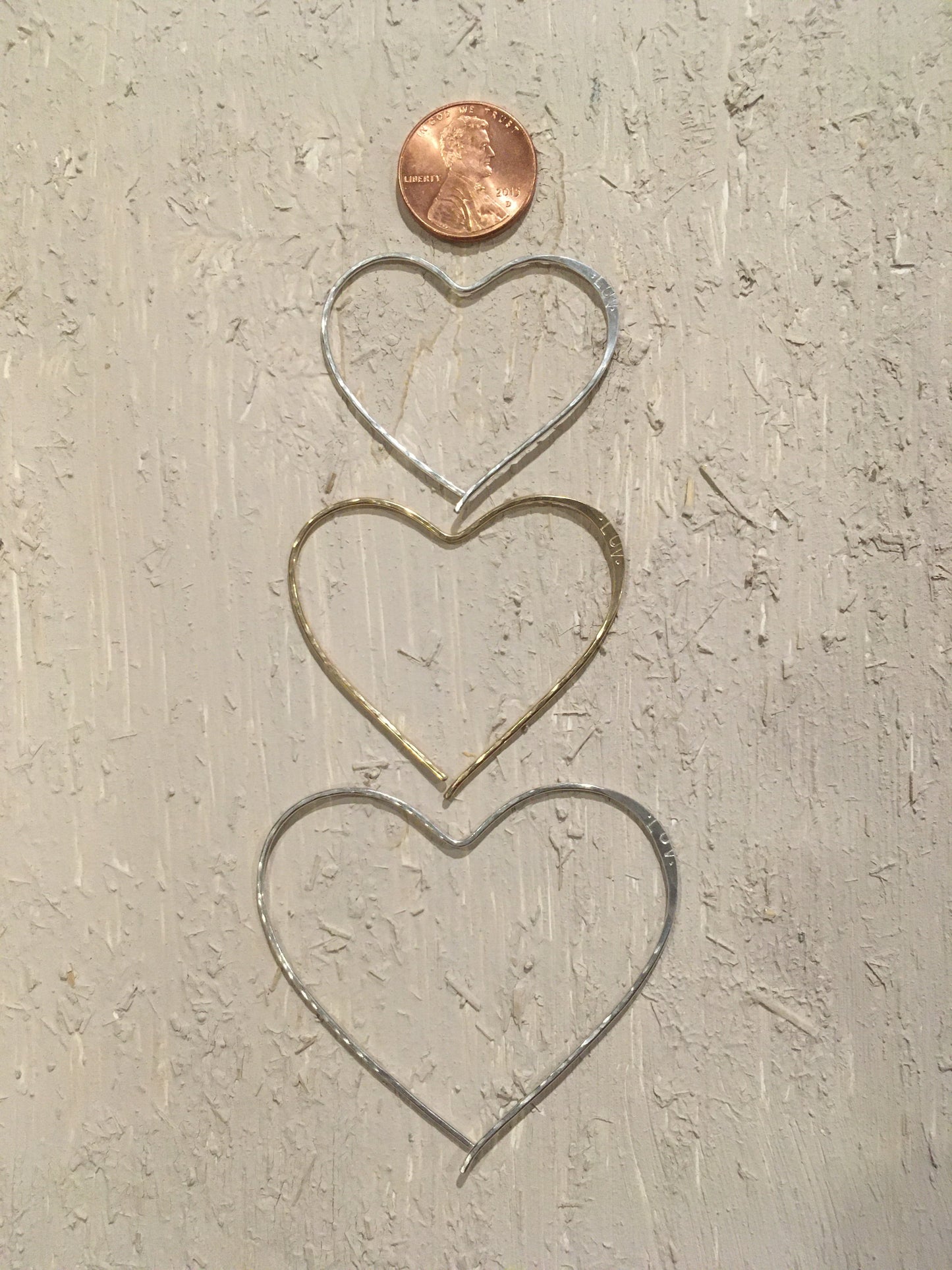 LUV heart hoops - Lumenrose