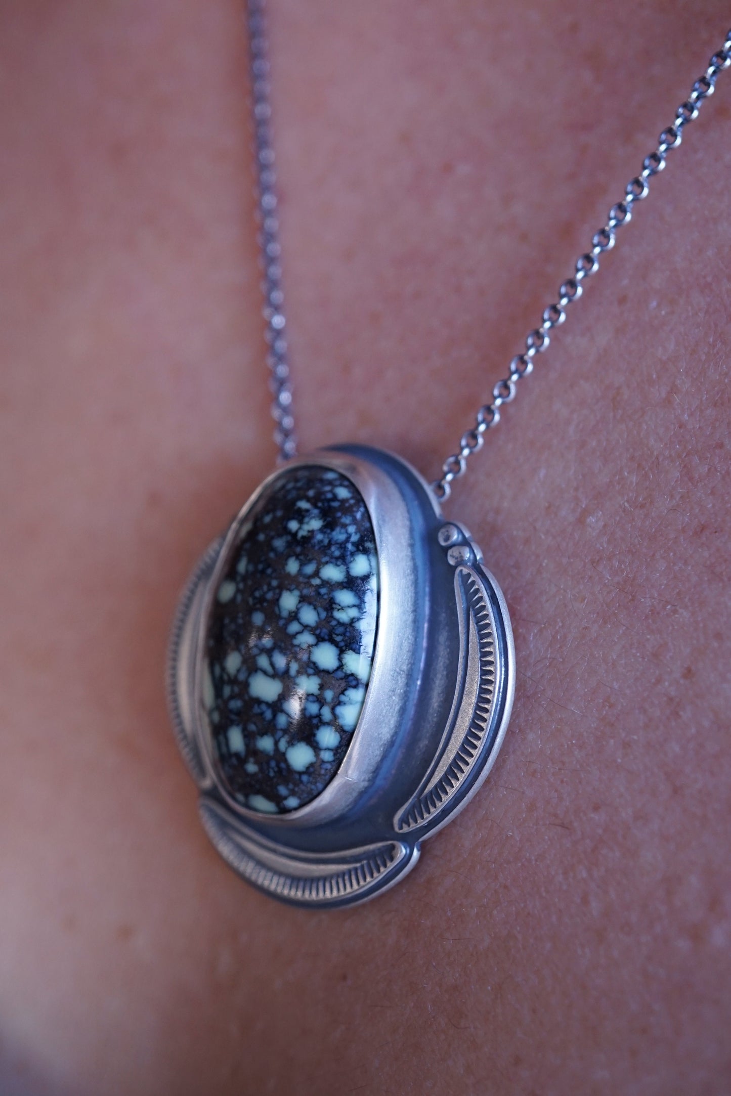 new lander orbit necklace with adjustable chain - Lumenrose