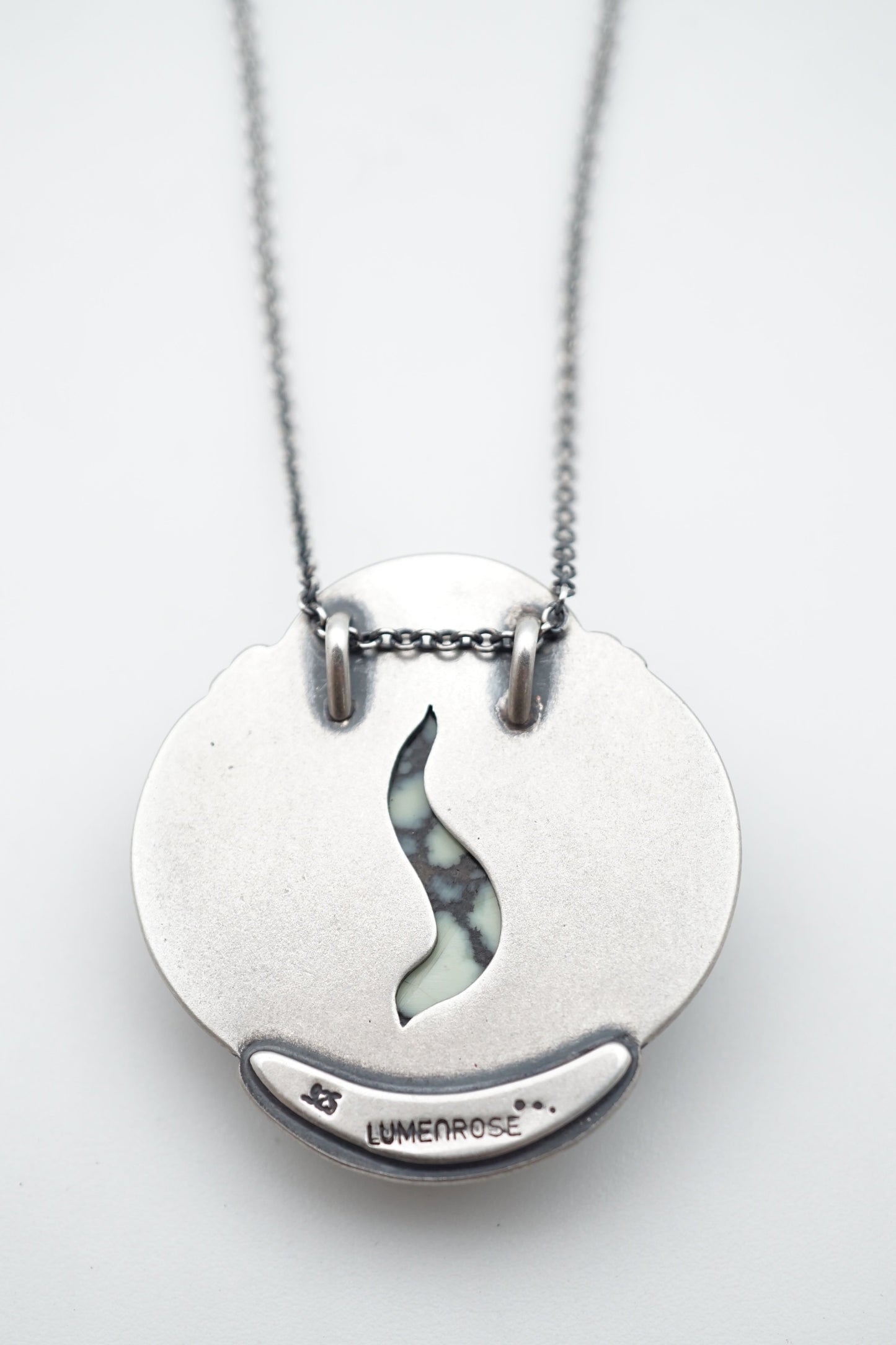 new lander orbit necklace with adjustable chain - Lumenrose