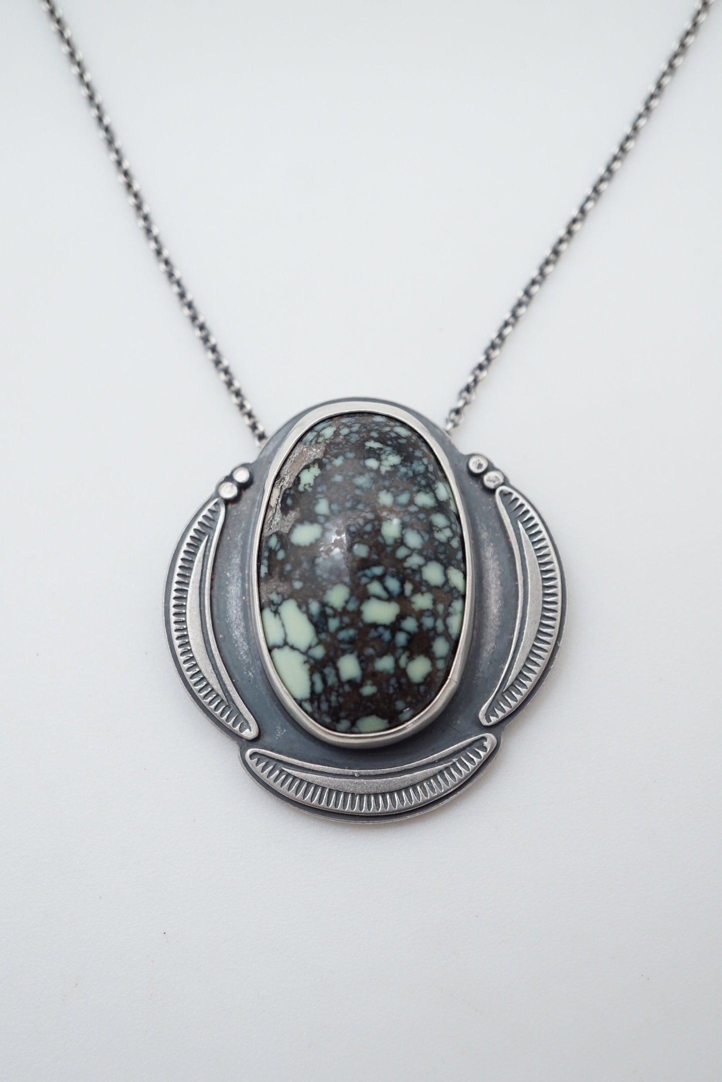 new lander orbit necklace with adjustable chain - Lumenrose