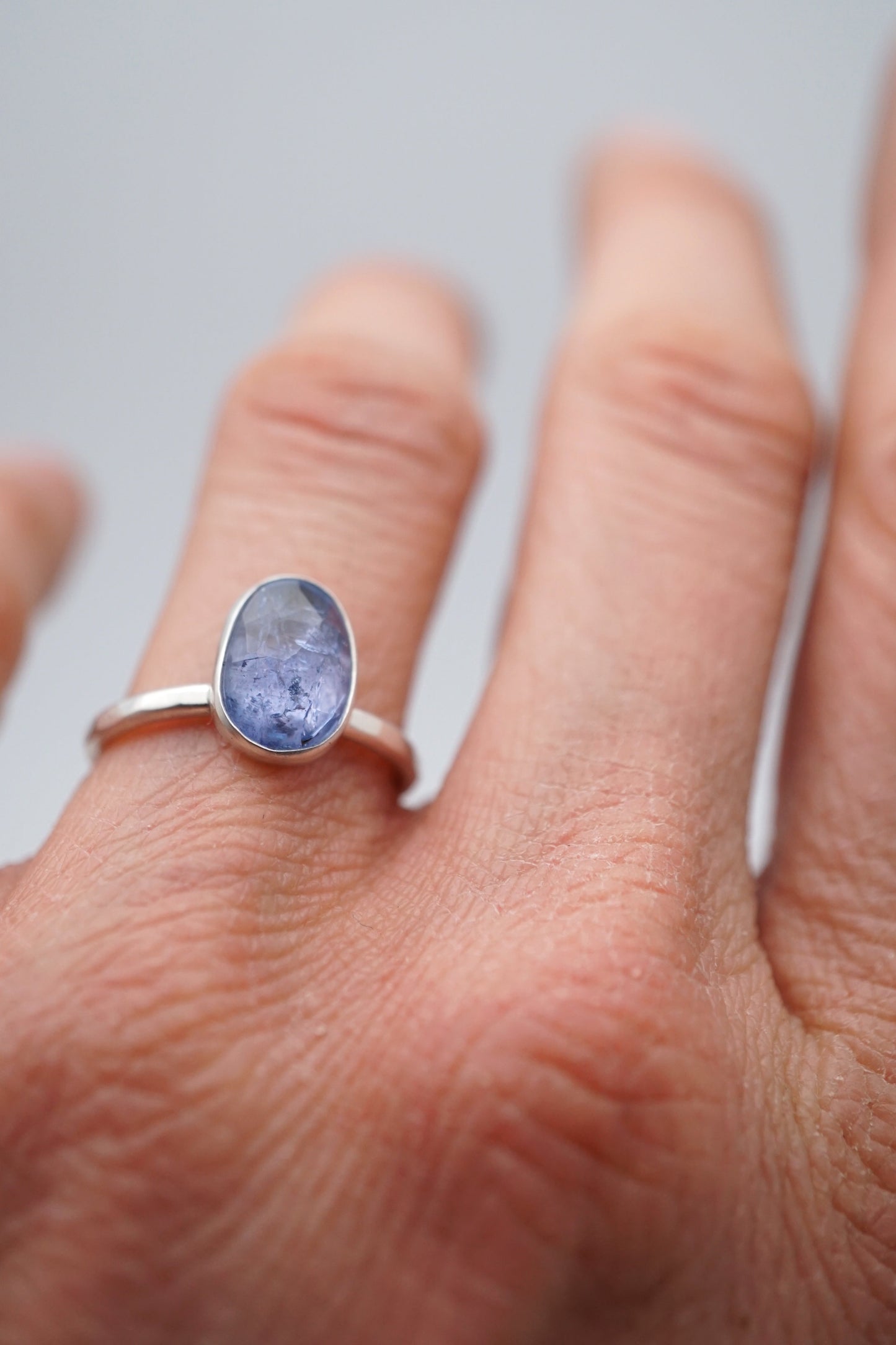 periwinkle tanzanite ring - size 5.25 - Lumenrose