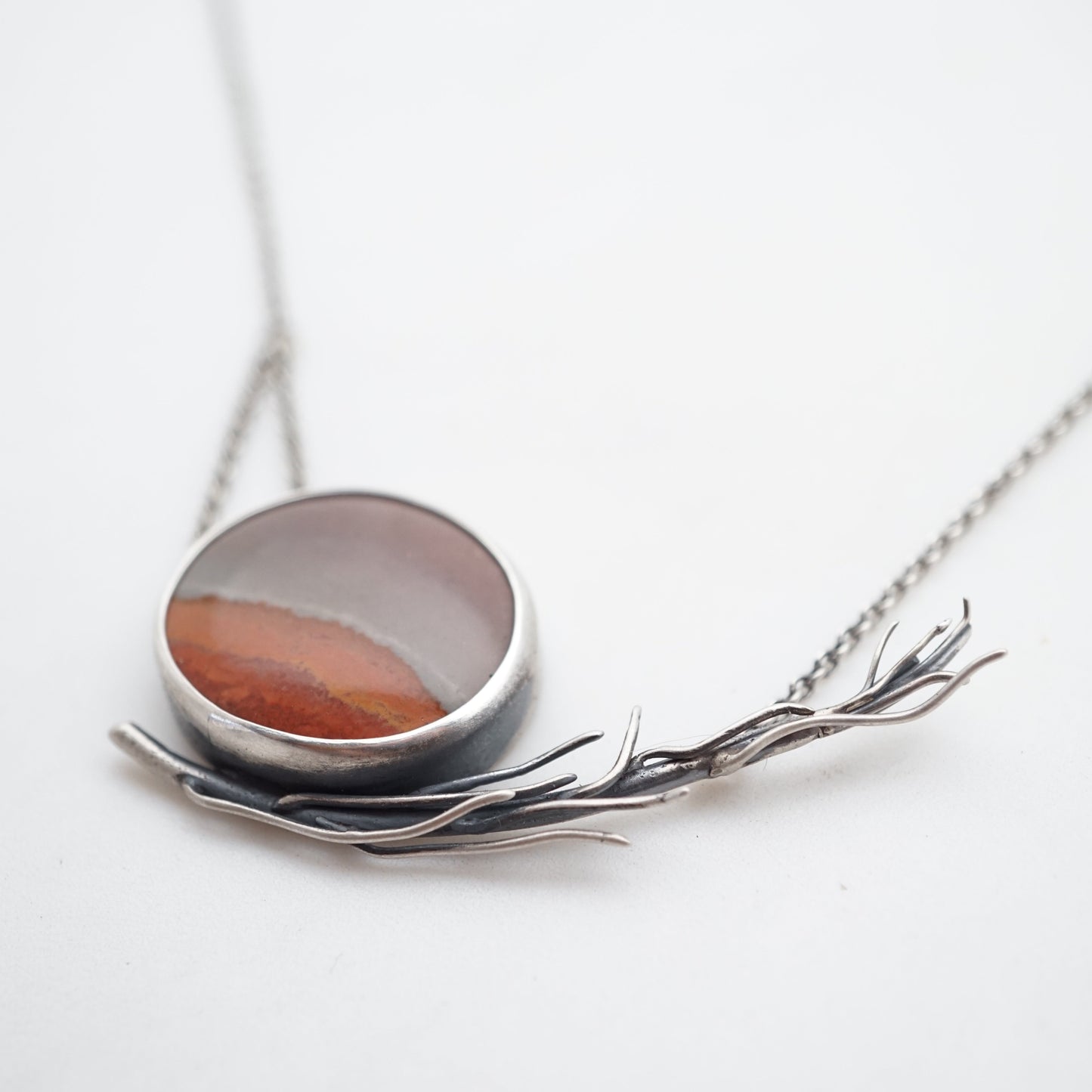 rabbitbrush + landscape jasper necklace - Lumenrose