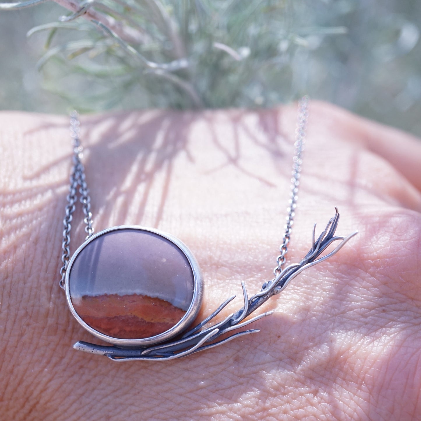 rabbitbrush + landscape jasper necklace - Lumenrose