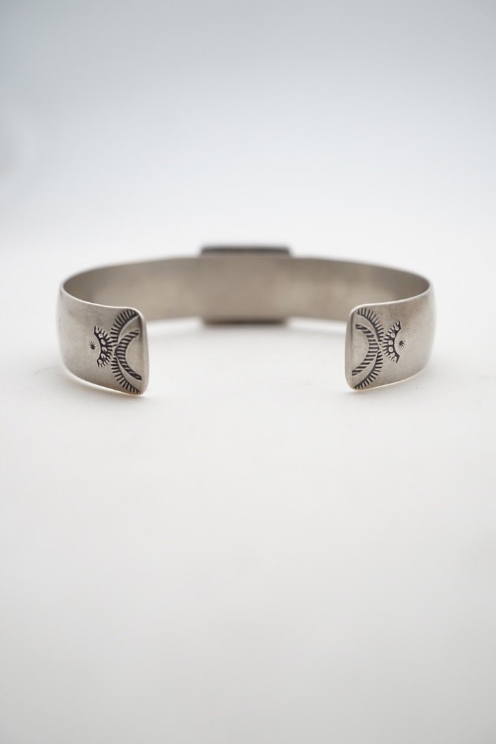 rectangle kingman turquoise cuff - Lumenrose