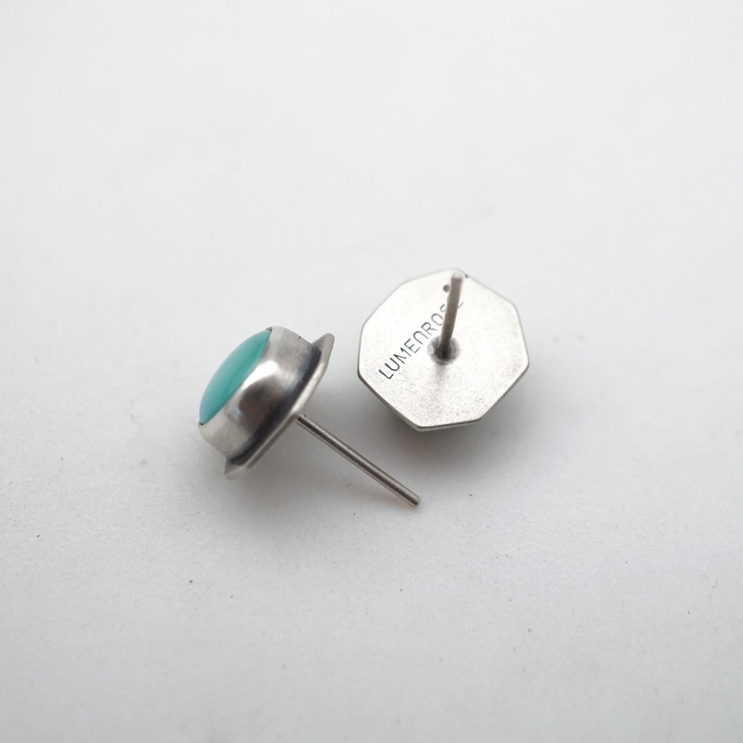 royston turquoise stud earrings - Lumenrose
