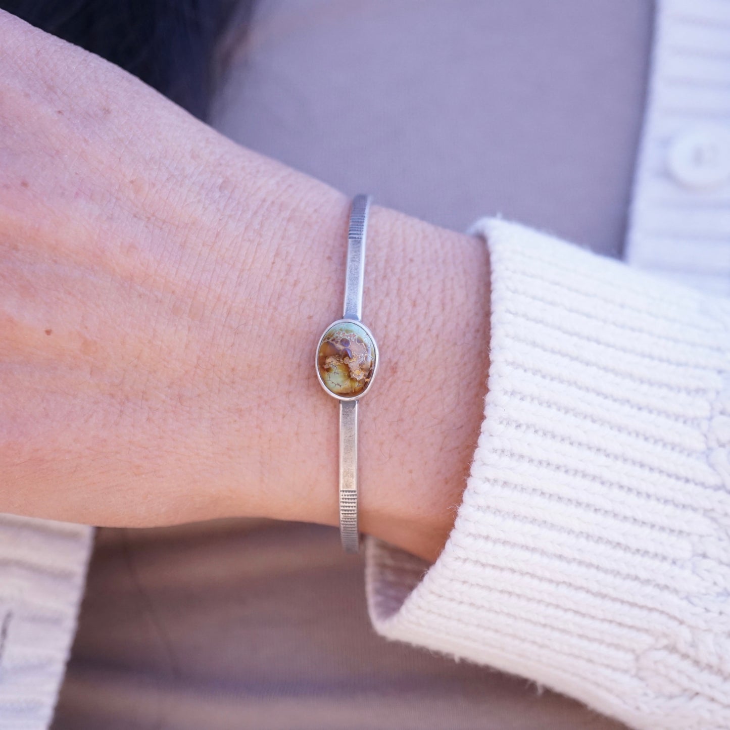 SHADES OF EARTH cuff - cheyenne turquoise - Lumenrose